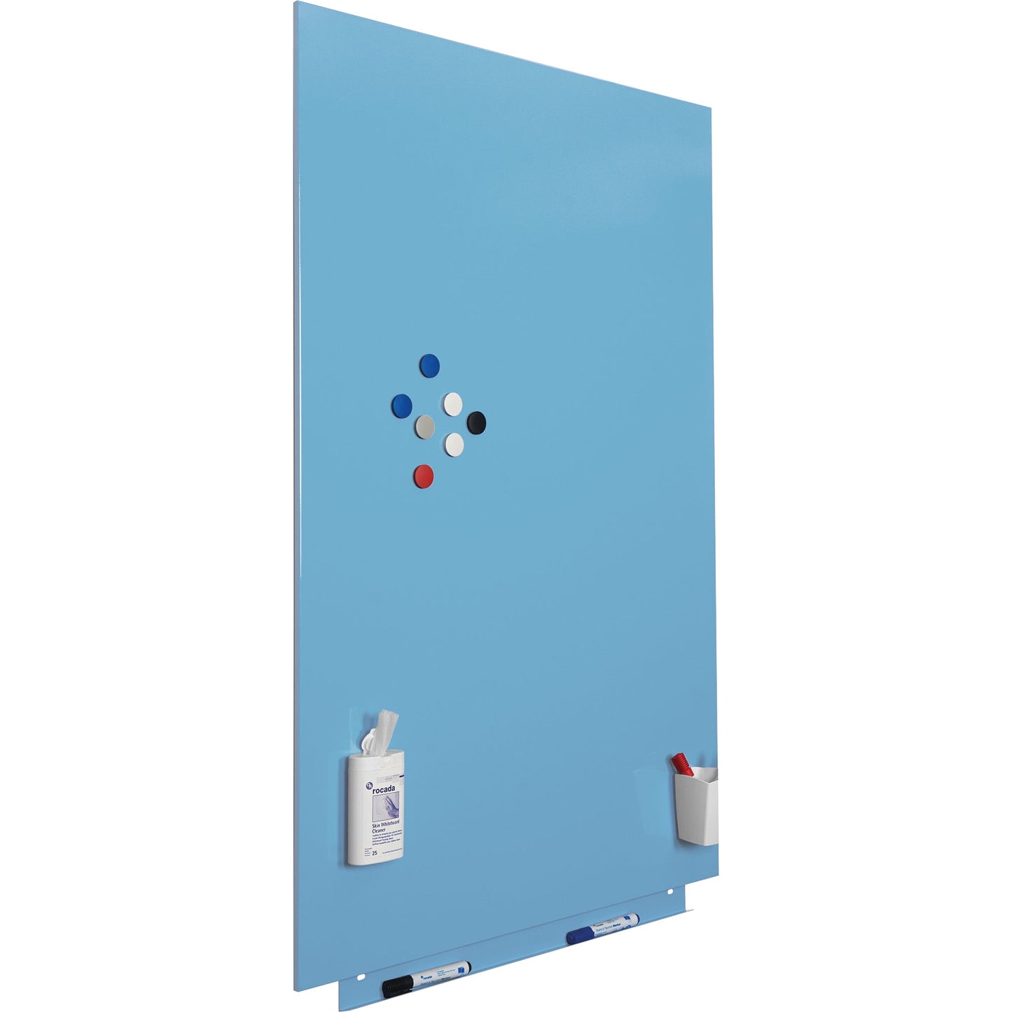 rocada Whiteboard Skin Standard Maße der Oberfläche: 150 x 100 cm (B x H) Tafel magnethaftend nicht beidseitig beschreibbar Stahl lackiert blau