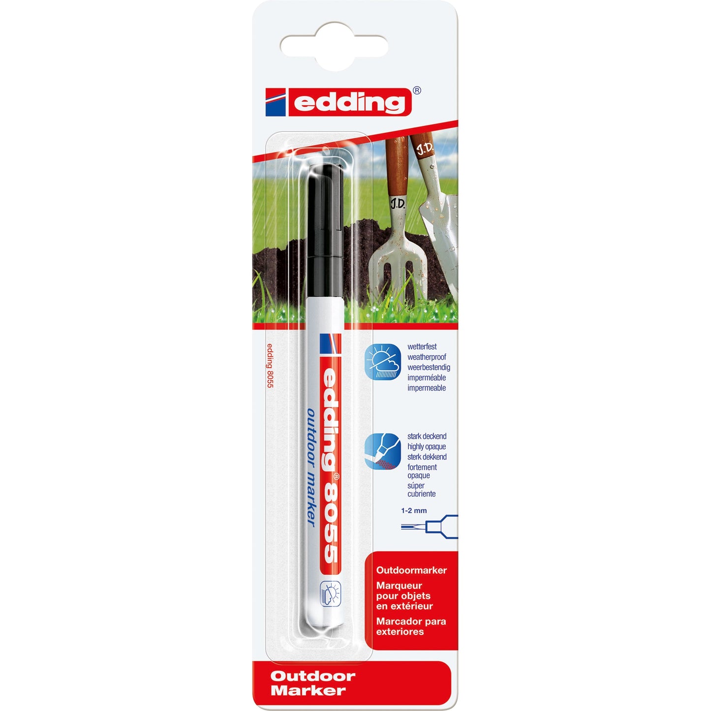 edding Lackmarker 8055 Outdoormarker 1-2mm schwarz