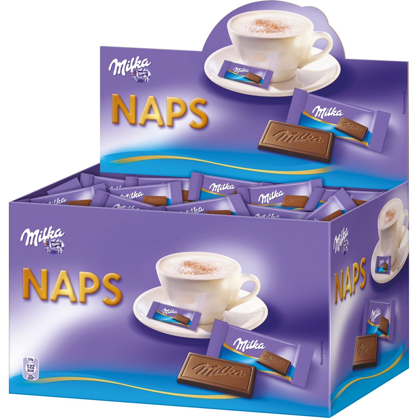 Milka Schokolade NAPS Alpenmilch 355 x 4,7 g/Pack.