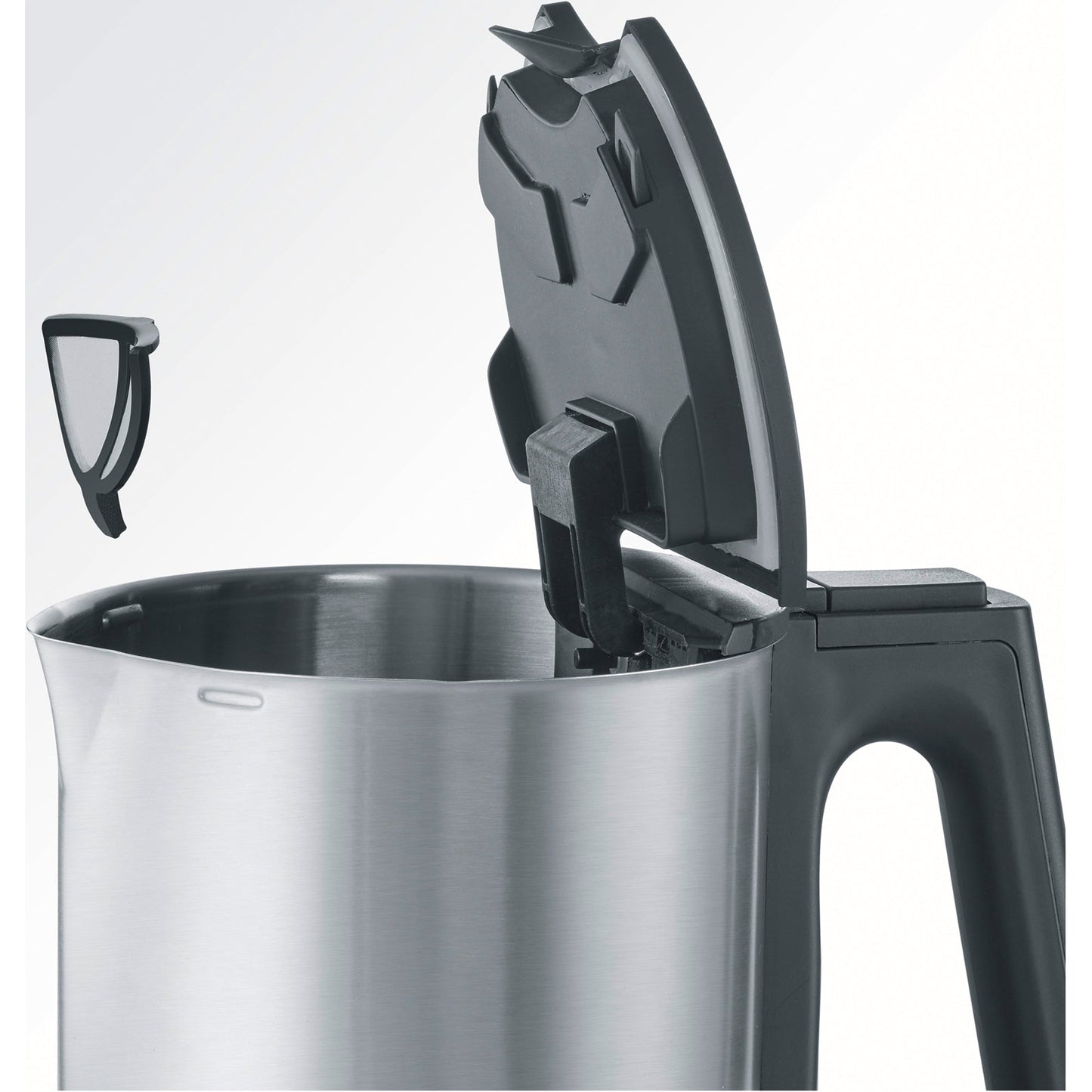 SEVERIN Wasserkocher WK 3409 1,7l Edelstahl gebürstet edelstahl/schwarz
