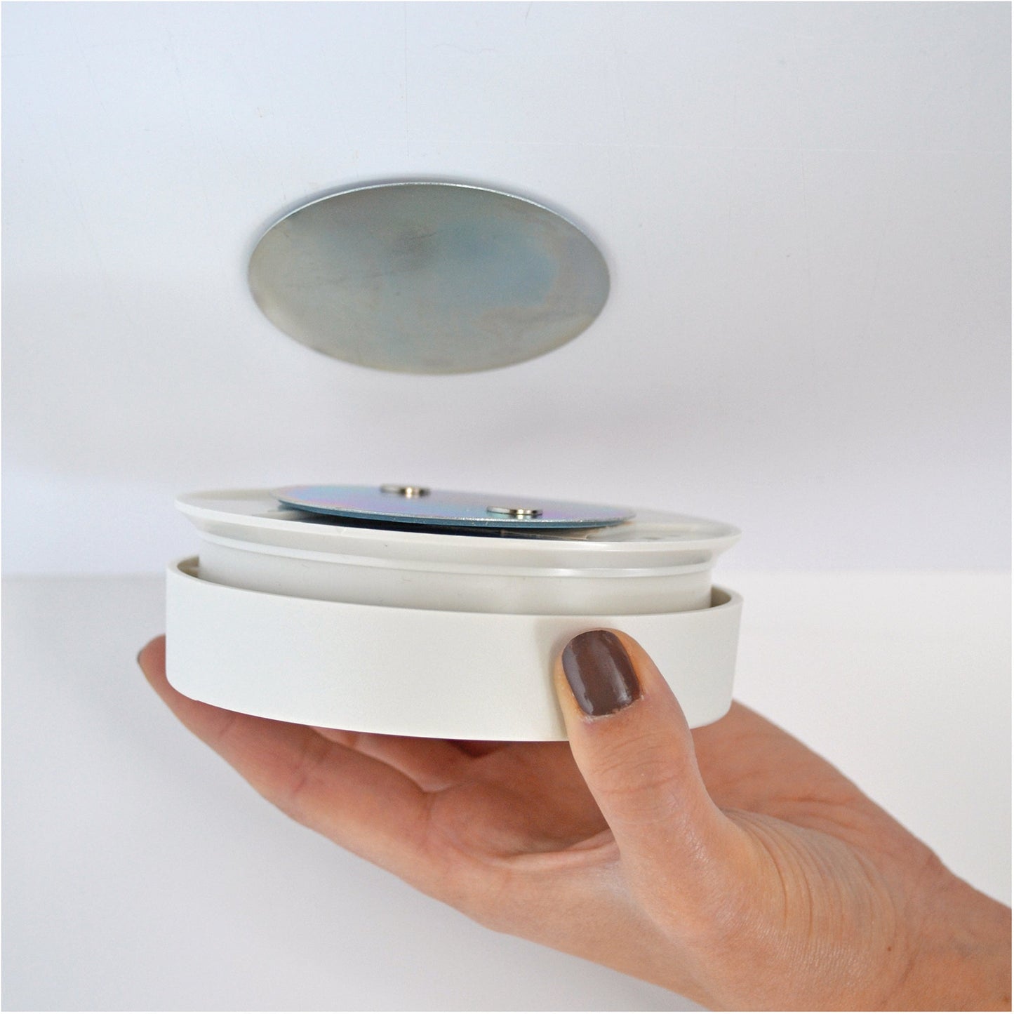 brennenstuhl® Zubehör Rauchmelder BR 1000 Magnet-Befestigungs-Set Befestigungsplatte mit 2 Magneten, Trägerplatte 70mm