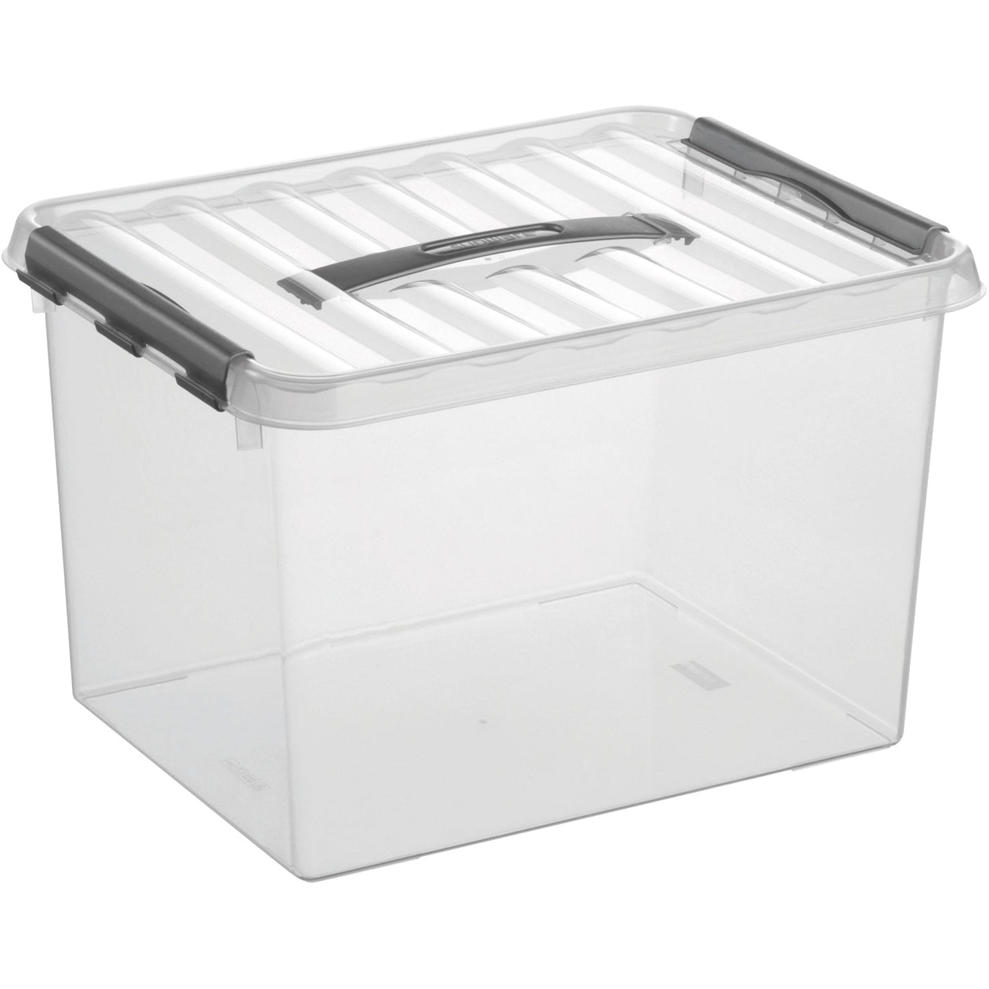 Sunware Aufbewahrungsbox Q-line 40 x 26 x 30 cm (B x H x T) DIN A4 22l Kunststoff transparent
