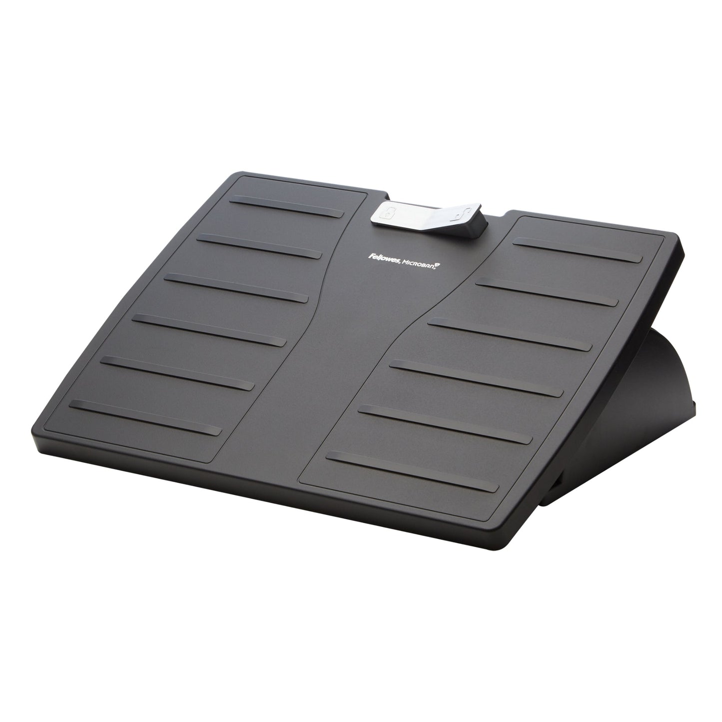 Fellowes® Fußstütze Office SuitesT Microban® 44,5 x 11,1 x 33,3 cm (B x H x T) nicht beheizbar Kunststoff schwarz/silber