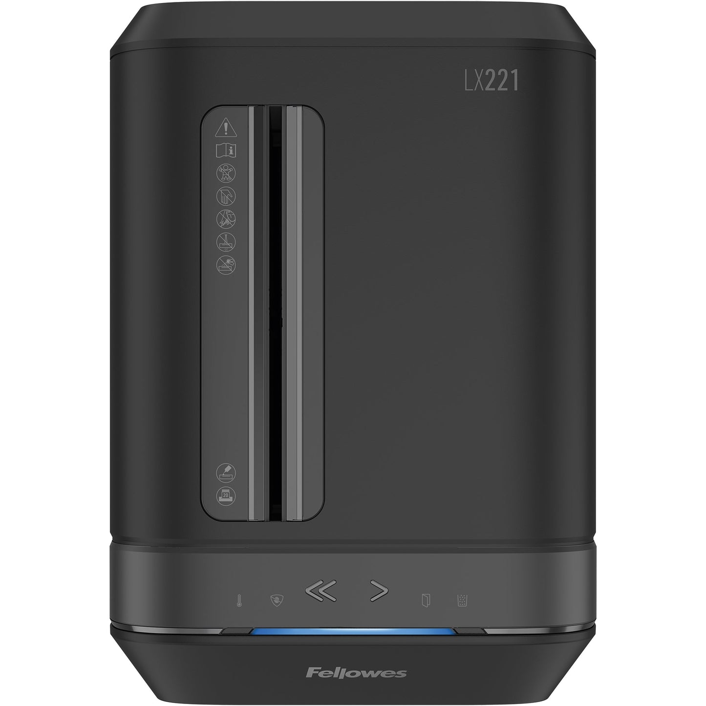 Fellowes® Aktenvernichter Powershred® LX 221 P-5 Papier, Heftklammern, Büroklammern, Kreditkarten Partikelschnitt 20 Bl. schwarz