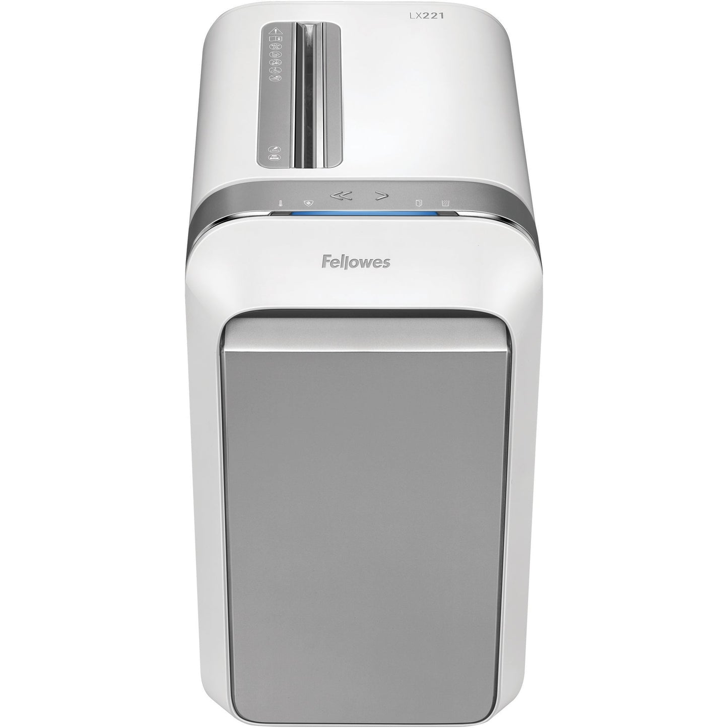 Fellowes® Aktenvernichter Powershred® LX 221 P-5 Papier, Heftklammern, Büroklammern, Kreditkarten Partikelschnitt 20 Bl. weiß