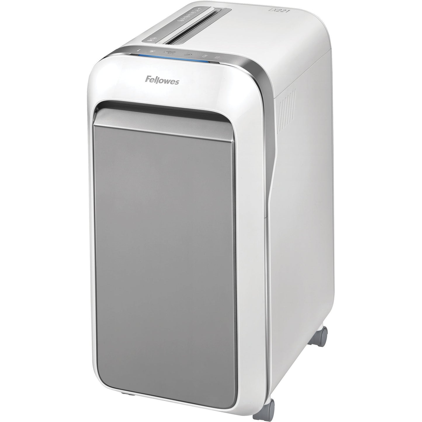 Fellowes® Aktenvernichter Powershred® LX 221 P-5 Papier, Heftklammern, Büroklammern, Kreditkarten Partikelschnitt 20 Bl. weiß