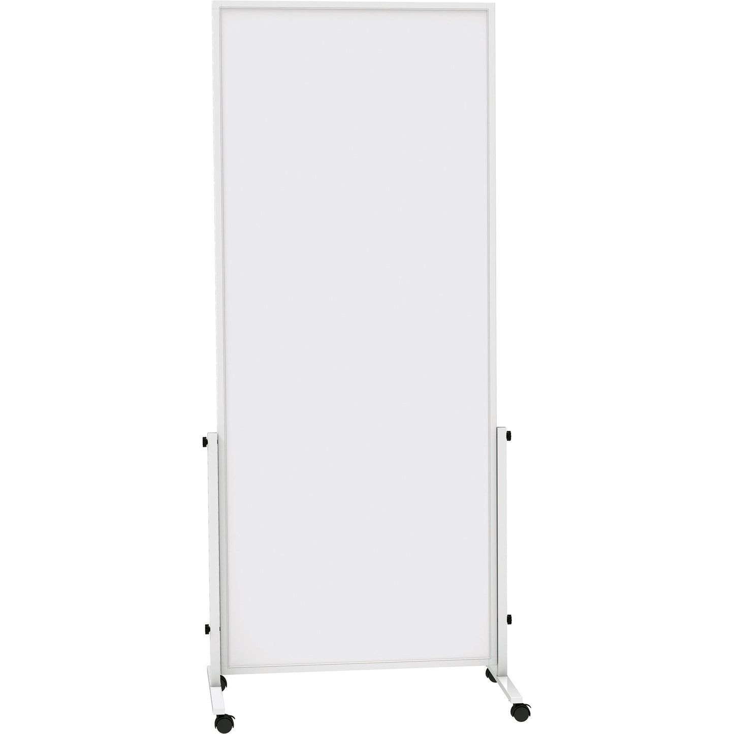 MAUL Whiteboard MAULsolid easy2move Maße der Oberfläche: 75 x 180 cm (B x H) Tafel magnethaftend beidseitig beschreibbar Stahl kunststoffbeschichtet grau