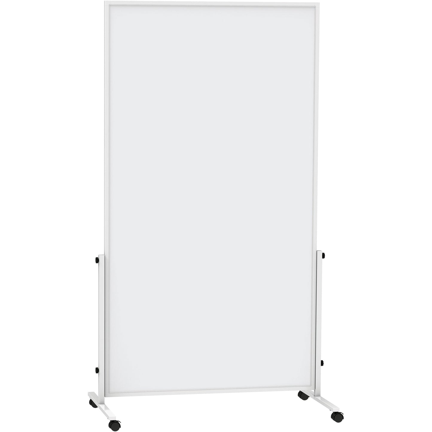 MAUL Whiteboard MAULsolid easy2move Maße der Oberfläche: 100 x 180 cm (B x H) Tafel magnethaftend beidseitig beschreibbar Stahl kunststoffbeschichtet grau