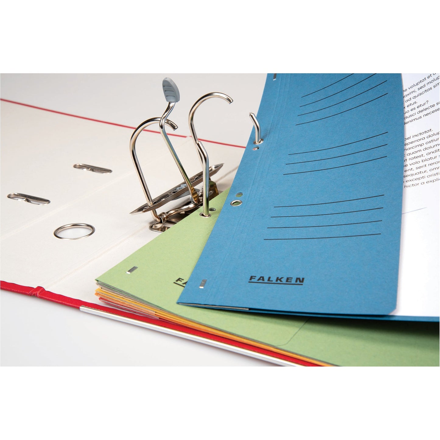 Falken Ösenhefter DIN A4 250g/m² Manilakarton, recycelt gelb