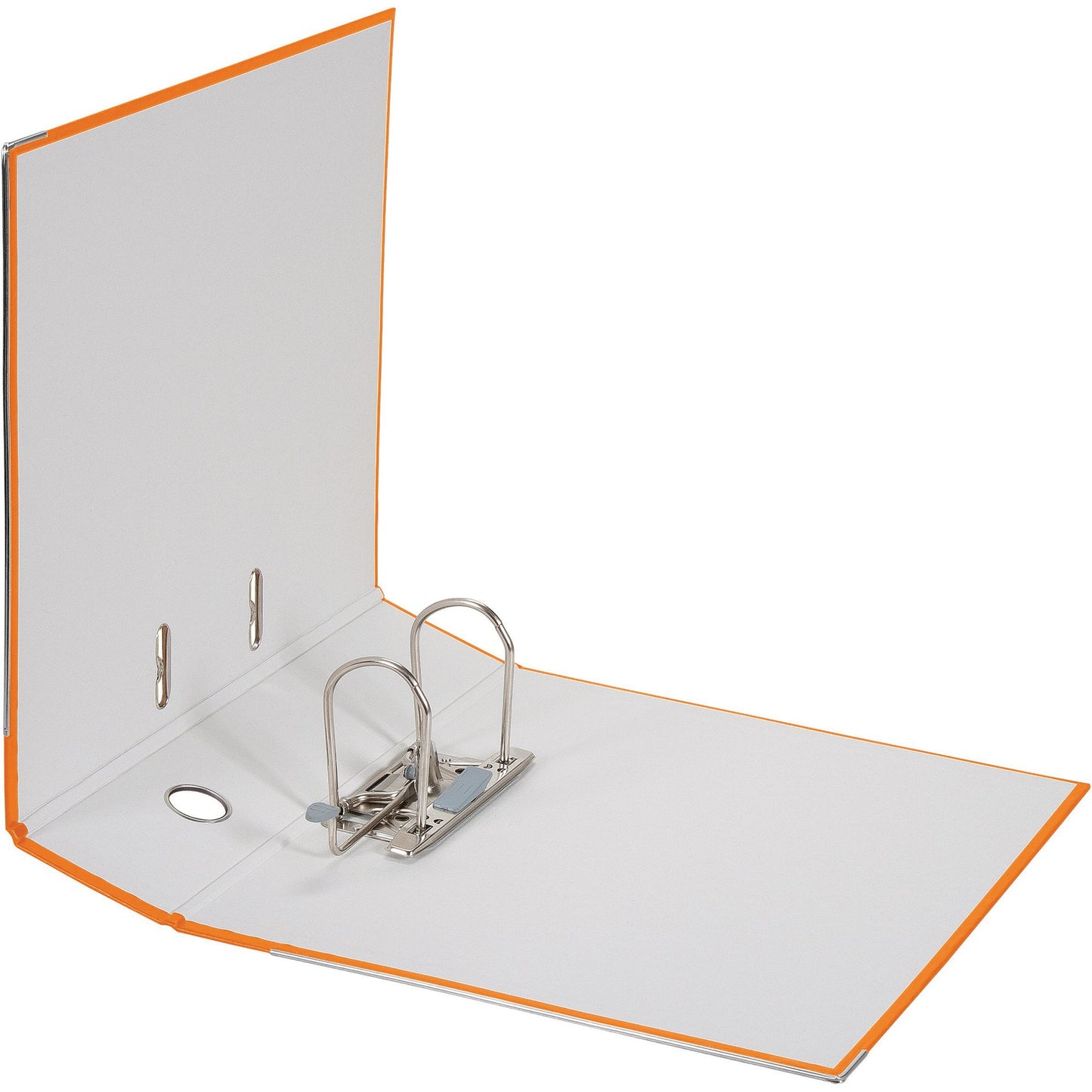 Falken Ordner Color Vegan 80mm DIN A4 Rückenschild: einsteckbar mit Schlitzen Werkstoff: Pappe Material außen: Polypropylen Material innen: Papier orange