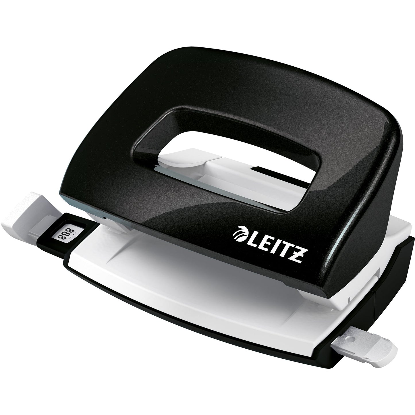 Leitz Locher NeXXt WOW Mini 5060 8cm 10 Bl. (80 g/m²) mit Anschlagschiene schwarz