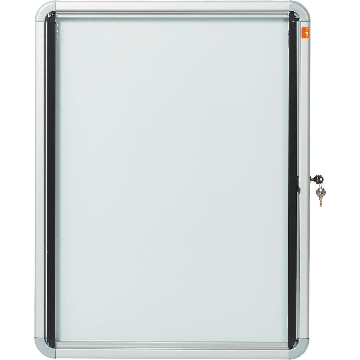 Nobo® Schaukasten Premium Plus Innenbereich 66,7 x 49,3 x 4,3 cm (B x H x T) 4 x DIN A4 mit Schloss Aluminium silber