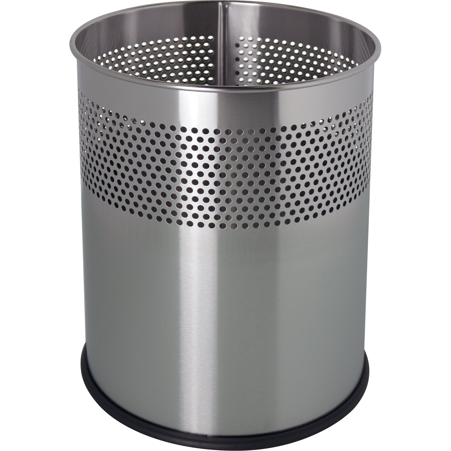 helit Papierkorb the dot 25,7 x 32,1 cm (Ø x H) Edelstahl Farbe: edelstahl 1 Sortierfach