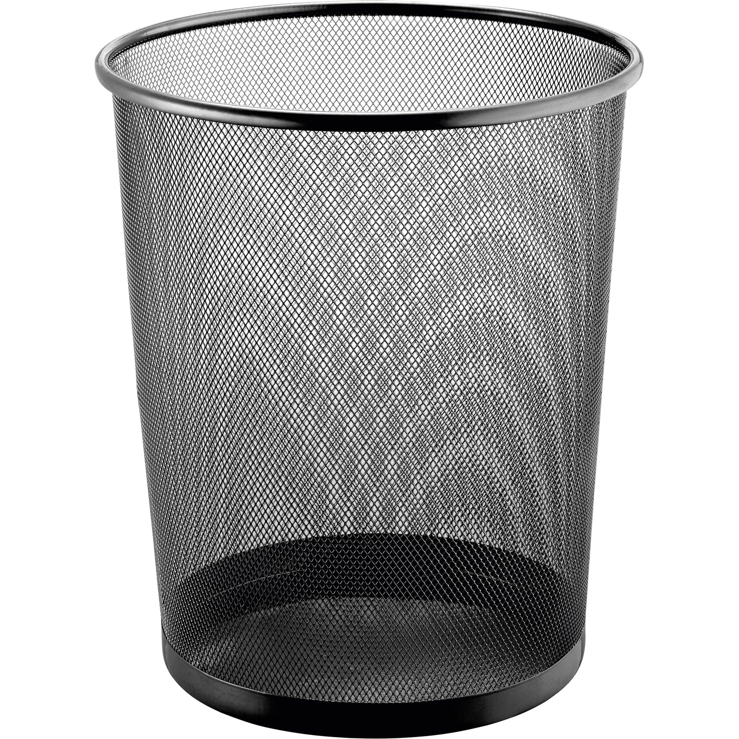 helit Papierkorb the circle network 26,7 x 28 cm (Ø x H) Metall Farbe: schwarz 1 Sortierfach