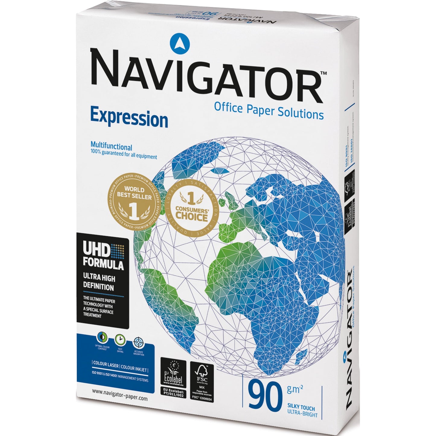 Navigator Multifunktionspapier Expression DIN A4 90g/m² hochweiß 500 Bl./Pack.