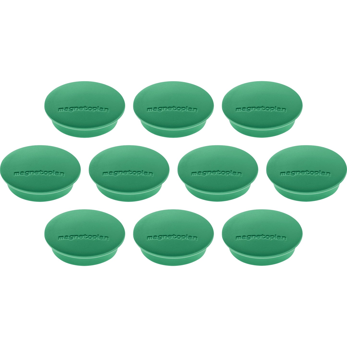 magnetoplan® Magnet Discofix Junior 34mm 1,3kg Ferrit grün 10 St./Pack.