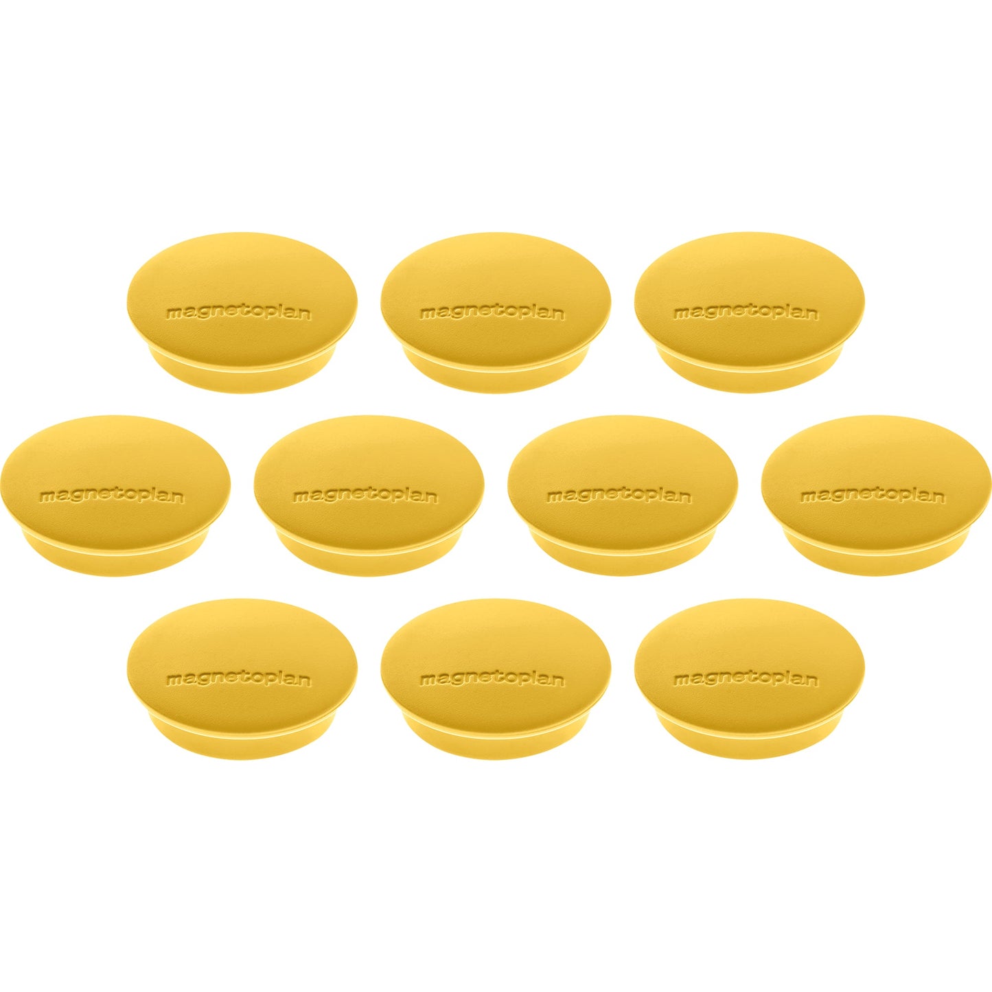 magnetoplan® Magnet Discofix Junior 34mm 1,3kg Ferrit gelb 10 St./Pack.