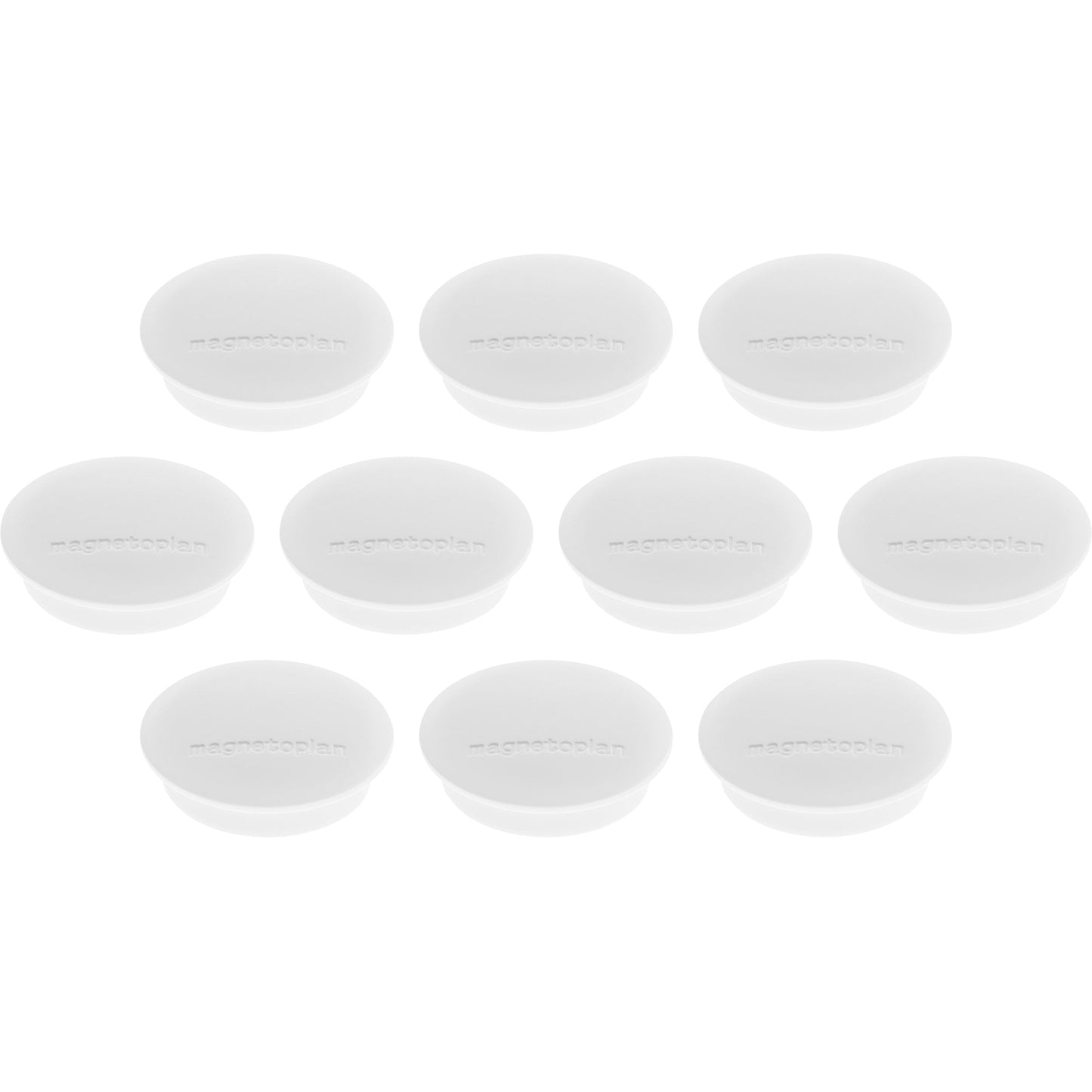magnetoplan® Magnet Discofix Junior 34mm 1,3kg Ferrit weiß 10 St./Pack.