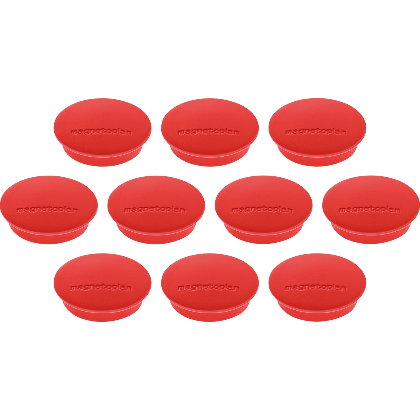 magnetoplan® Magnet Discofix Junior 34mm 1,3kg Ferrit rot 10 St./Pack.