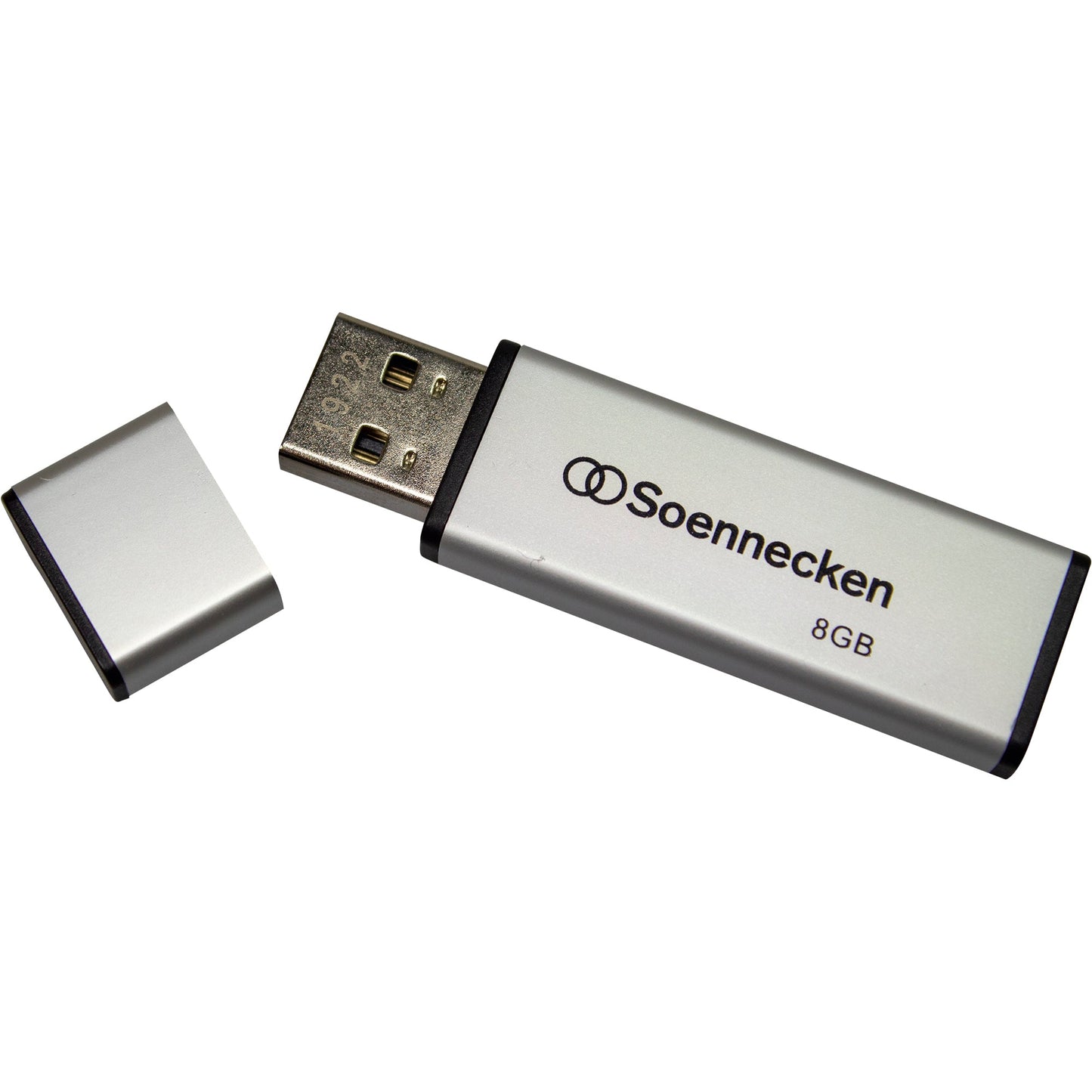 Soennecken USB-Stick USB 2.0 8Gbyte schwarz/silber