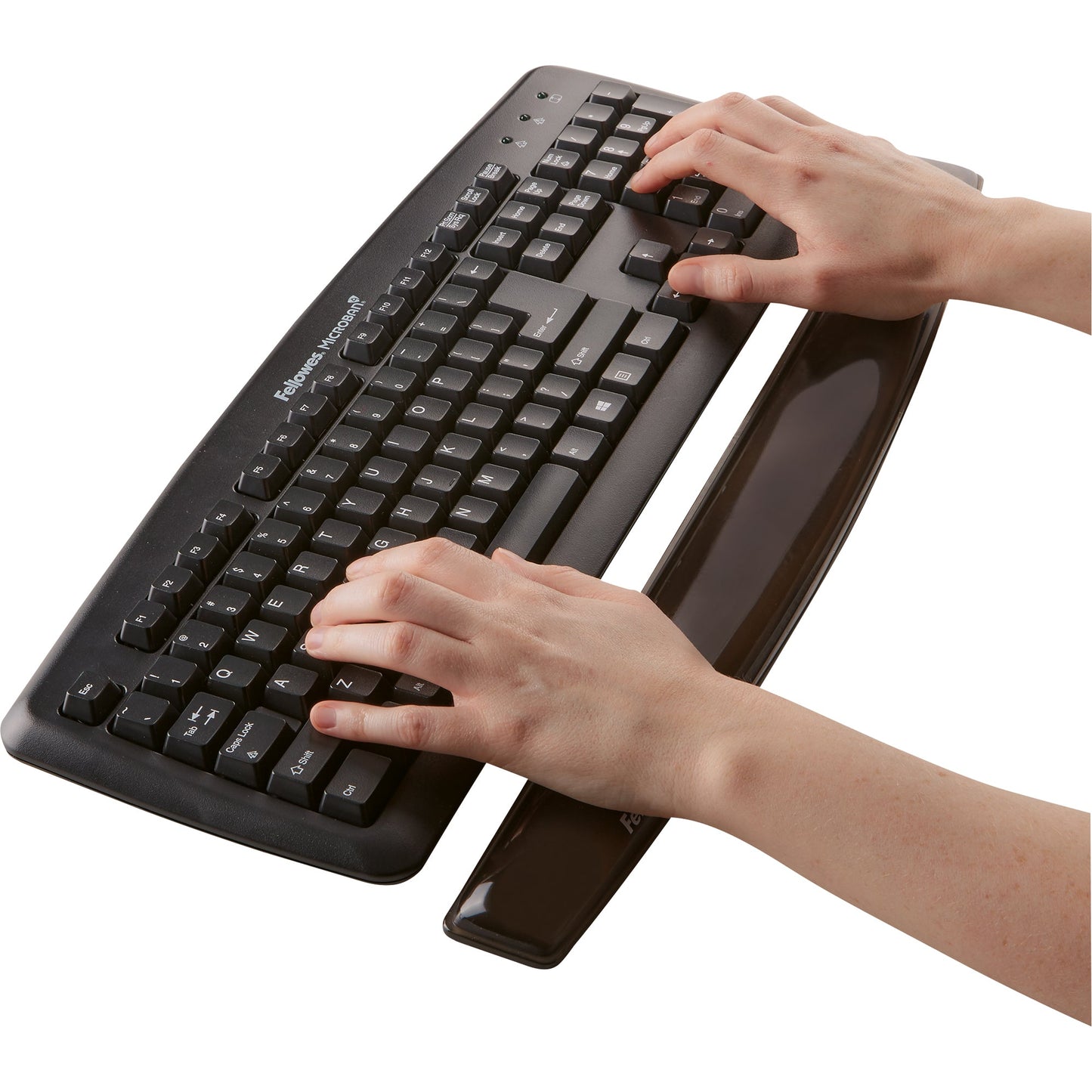 Fellowes® Handgelenkauflage CrystalsT Gel 47,15 x 1,59 x 5,87 cm (B x H x T) nicht antistatisch Kunststoff schwarz