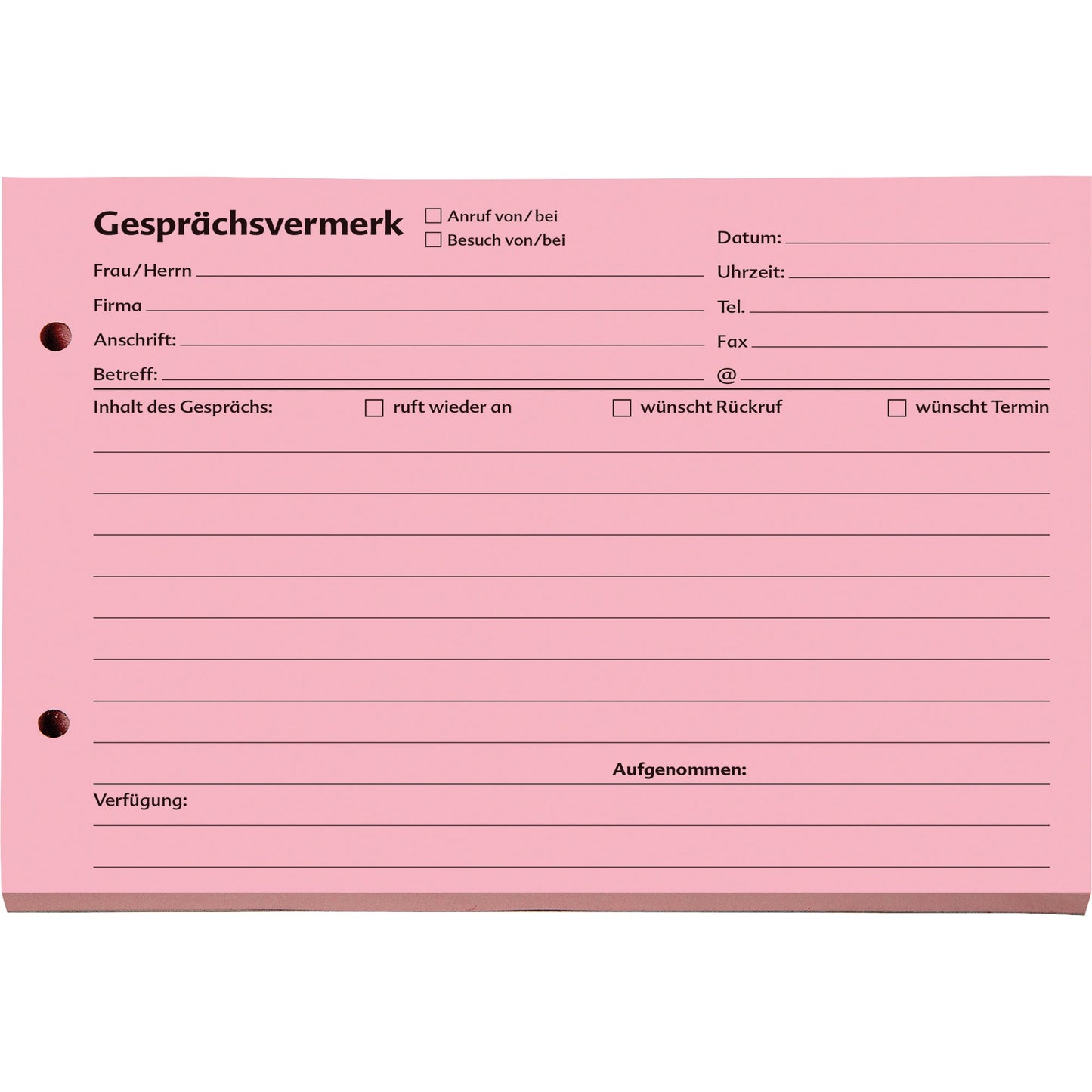 SoldanPlus Gesprächsnotiz DIN A5 100 Bl.