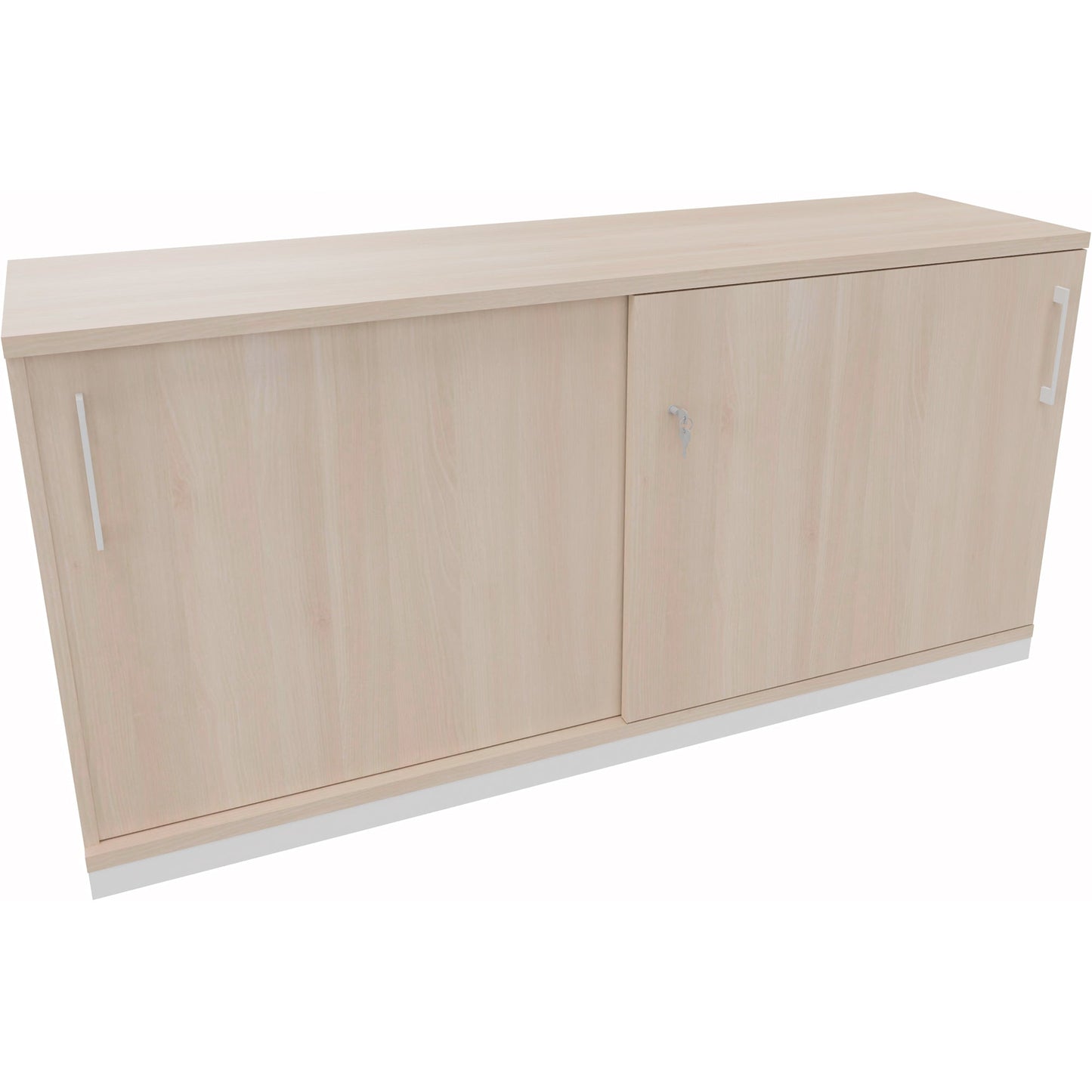 Schiebetürenschrank endless 1.600 x 781 x 442 mm (B x H x T) 2 Fachböden Holz akazie hell