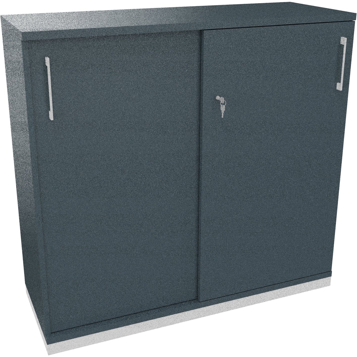Schiebetürenschrank endless 1.200 x 1.133 x 442 mm (B x H x T) 4 Fachböden Holz lavagrau
