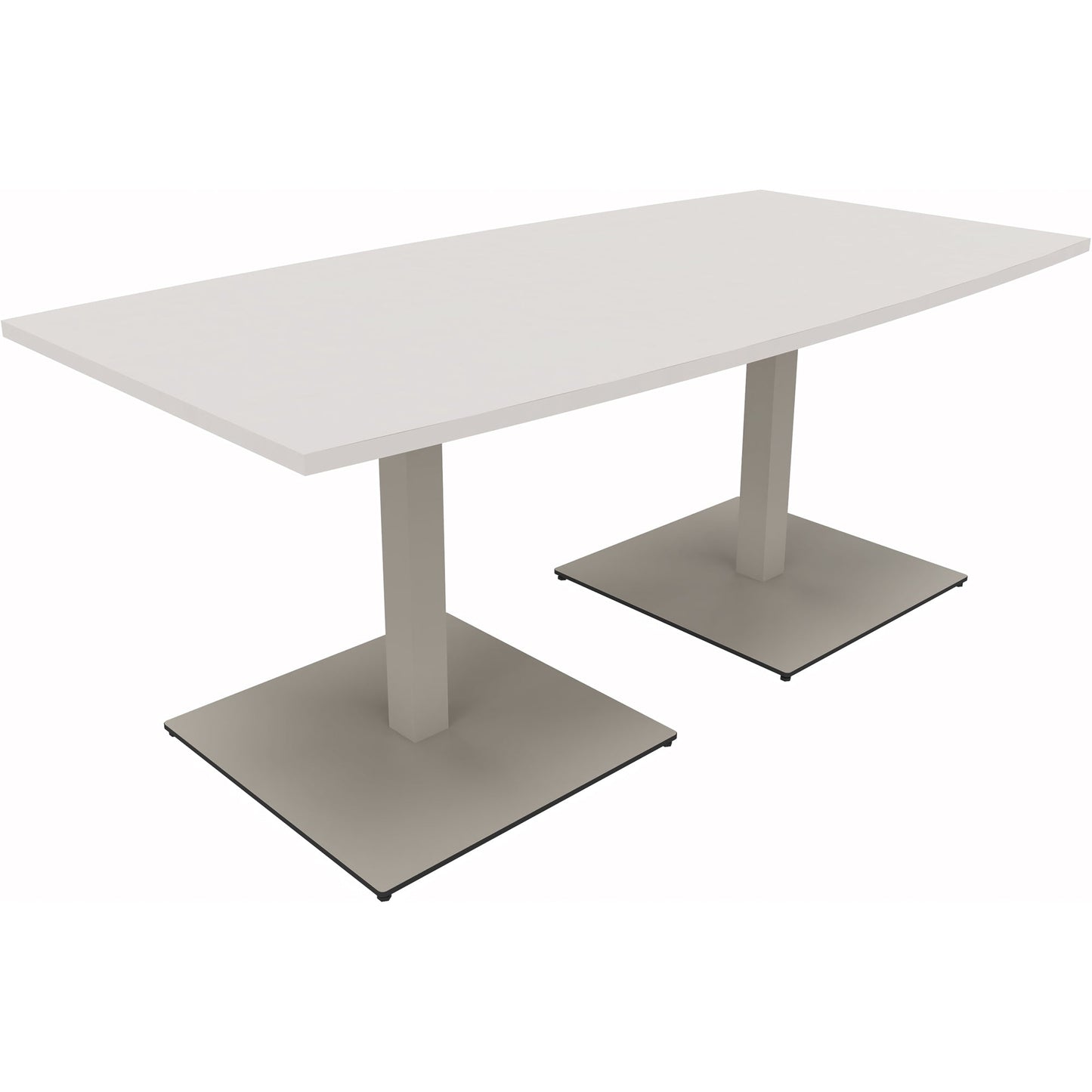 Konferenztisch communication 1.800 x 720 x 800/900 mm (B x H x T) Holz Farbe der Tischplatte: diamantweiß