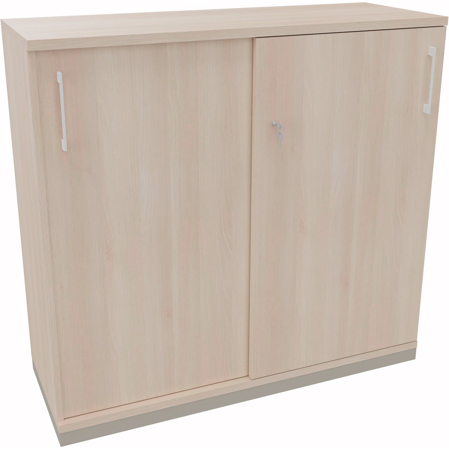 Schiebetürenschrank endless 1.200 x 1.133 x 442 mm (B x H x T) 4 Fachböden Holz akazie hell