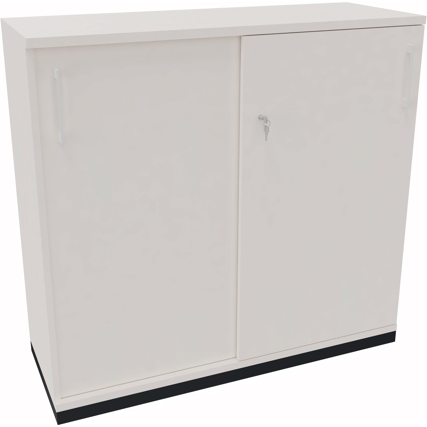 Schiebetürenschrank endless 1.200 x 1.133 x 442 mm (B x H x T) 4 Fachböden Holz diamantweiß