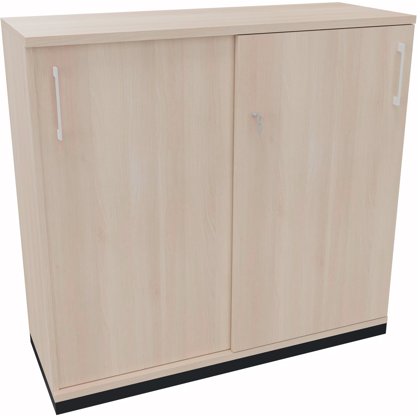Schiebetürenschrank endless 1.200 x 1.133 x 442 mm (B x H x T) 4 Fachböden Holz akazie hell