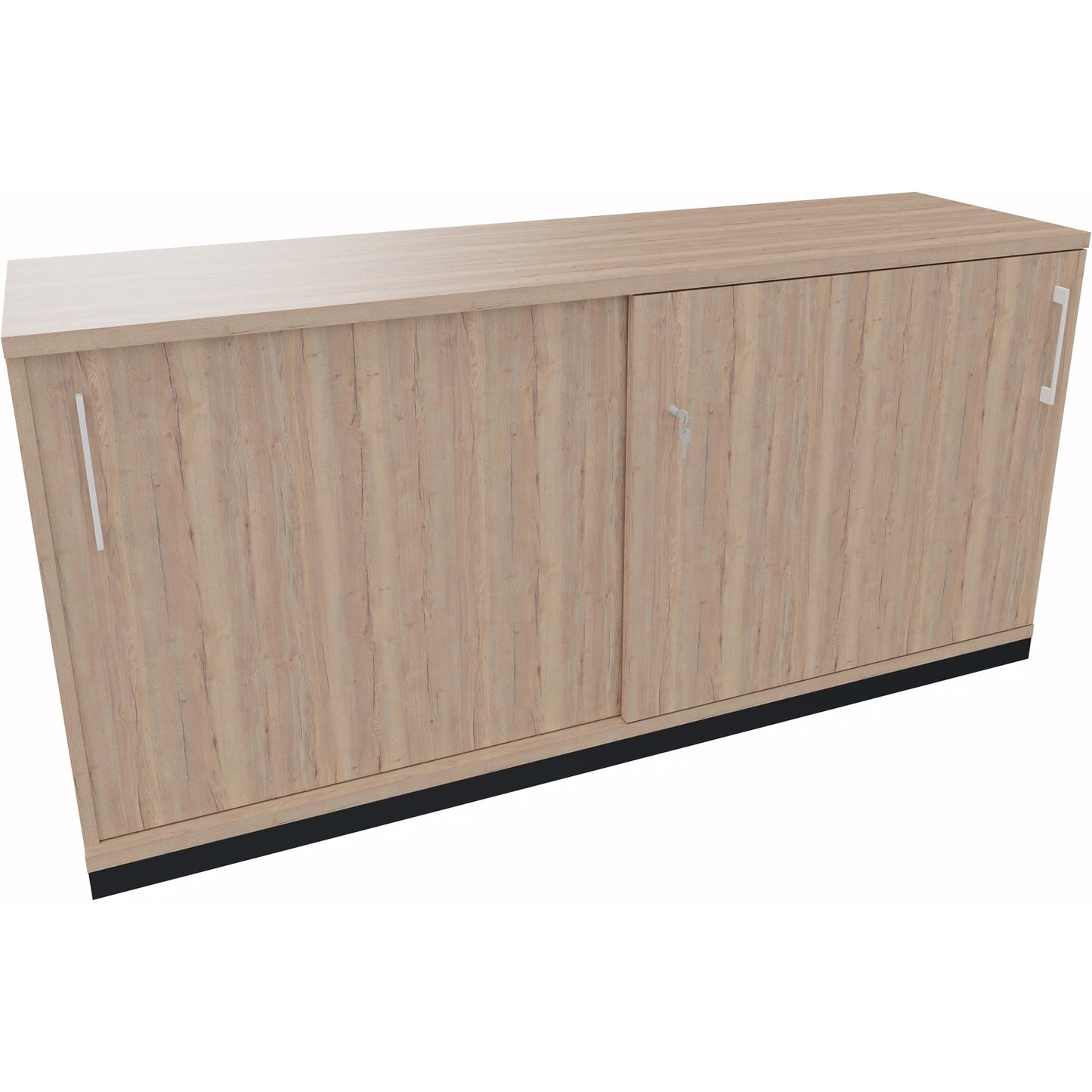 Schiebetürenschrank endless 1.600 x 781 x 442 mm (B x H x T) 2 Fachböden Holz eiche natur