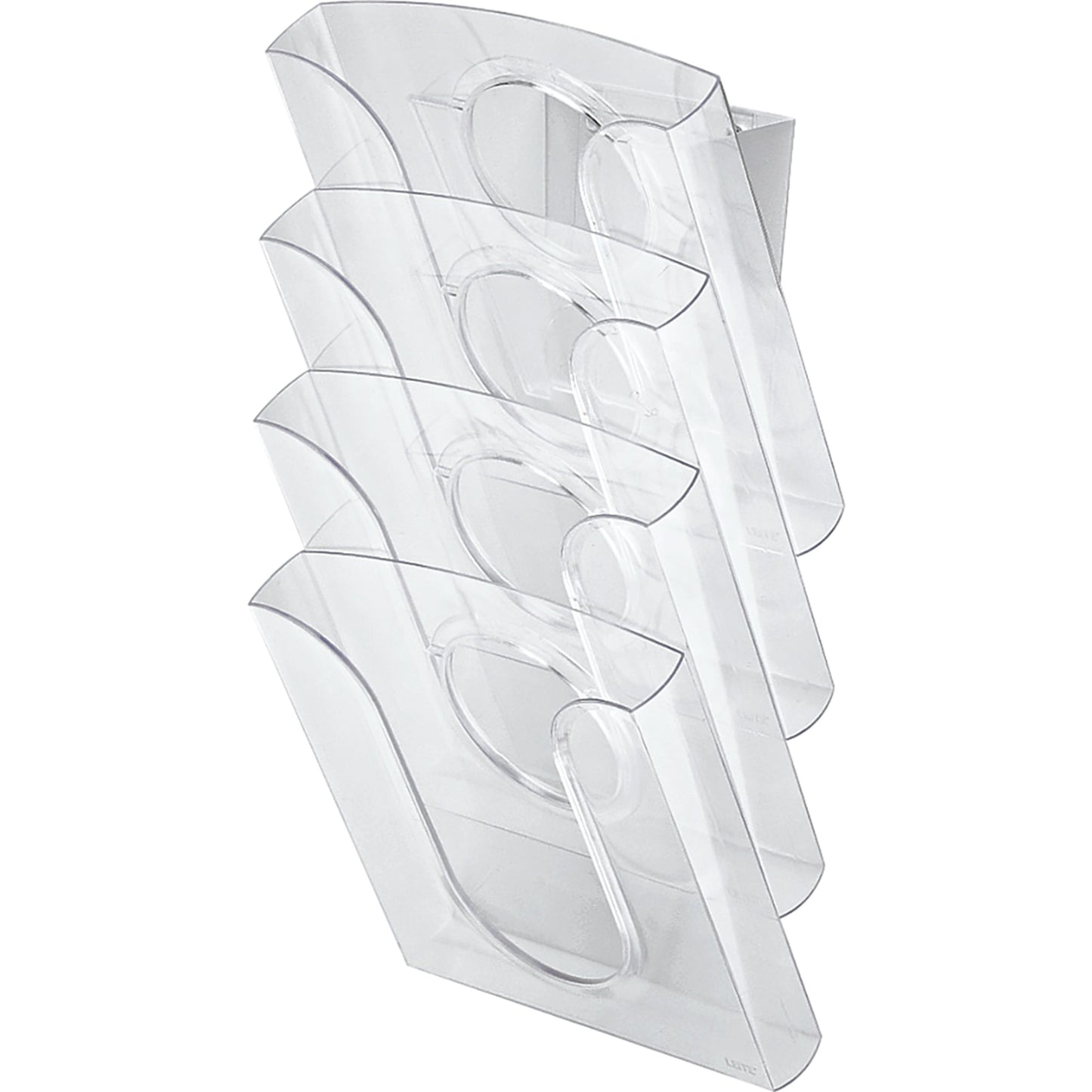 Leitz Prospekthalter Presenter 26,2 x 26,1 x 22 cm (B x H x T) DIN A4 Polystyrol glasklar 1 Fach 4 St./Pack.