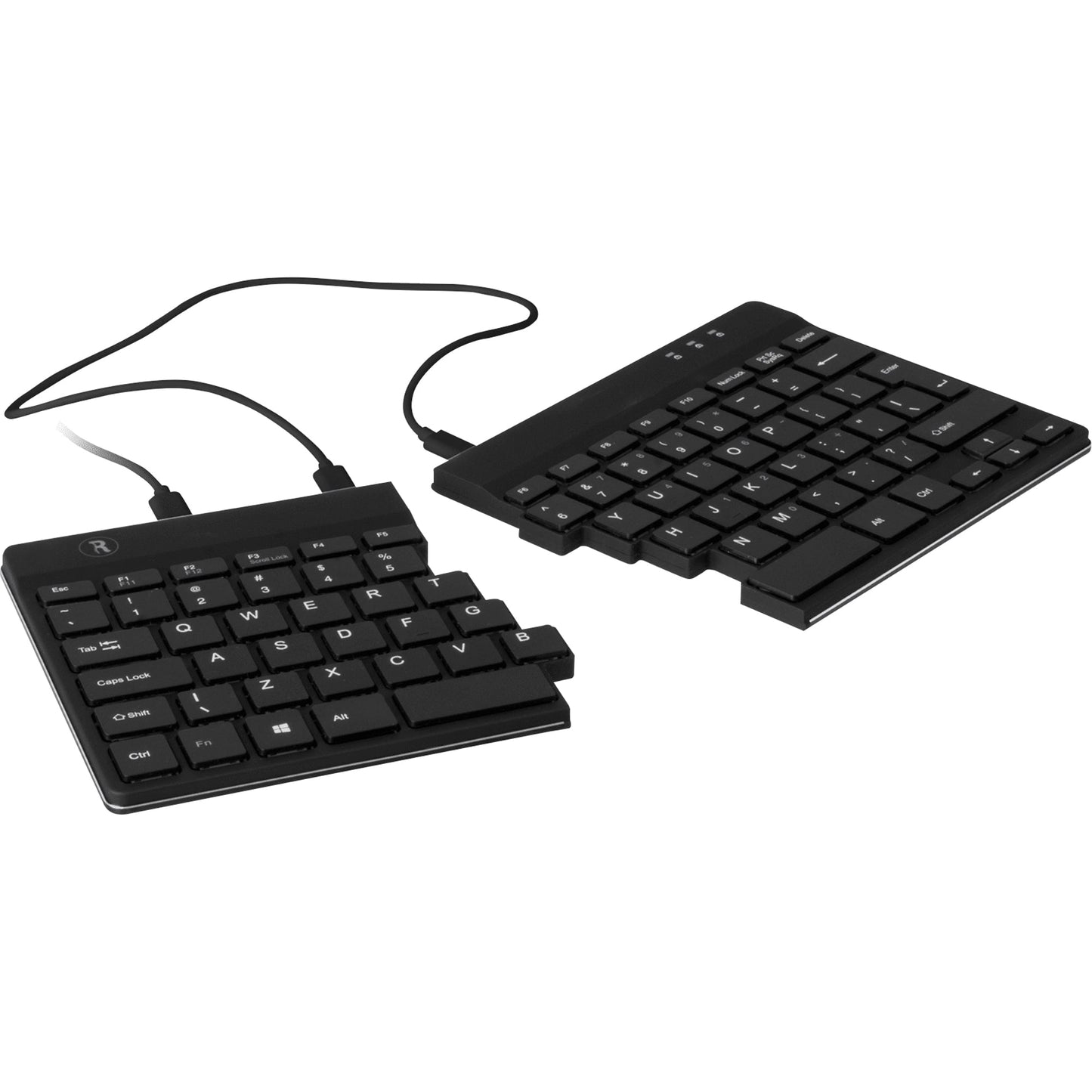 R-Go Tools Tastatur SPLIT Windows® universell USB-A schwarz