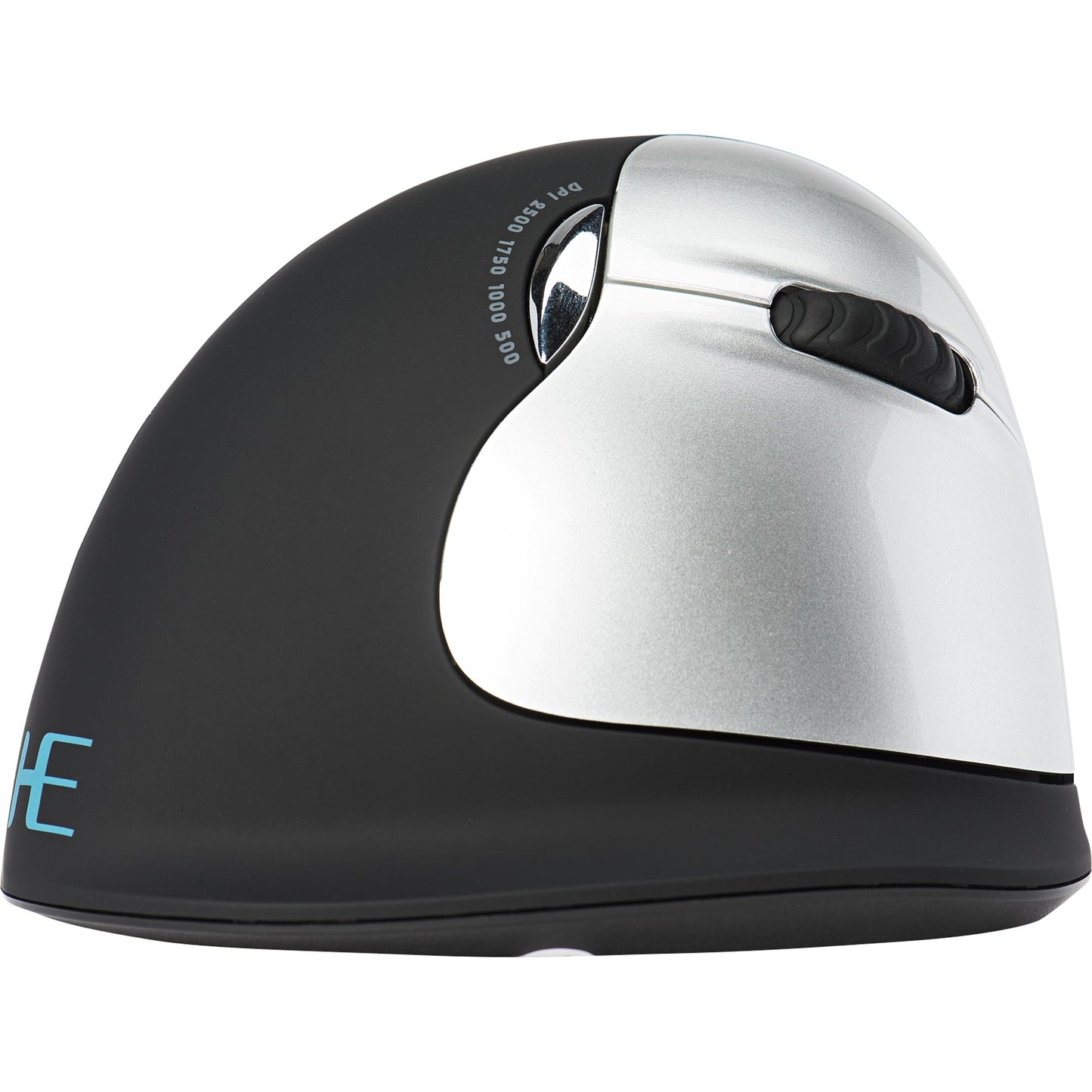 R-Go Tools Optische PC Maus HE Mouse Rechtshänder ergonomisch USB-A 8m Akku inkl. Ladekabel, Empfänger schwarz