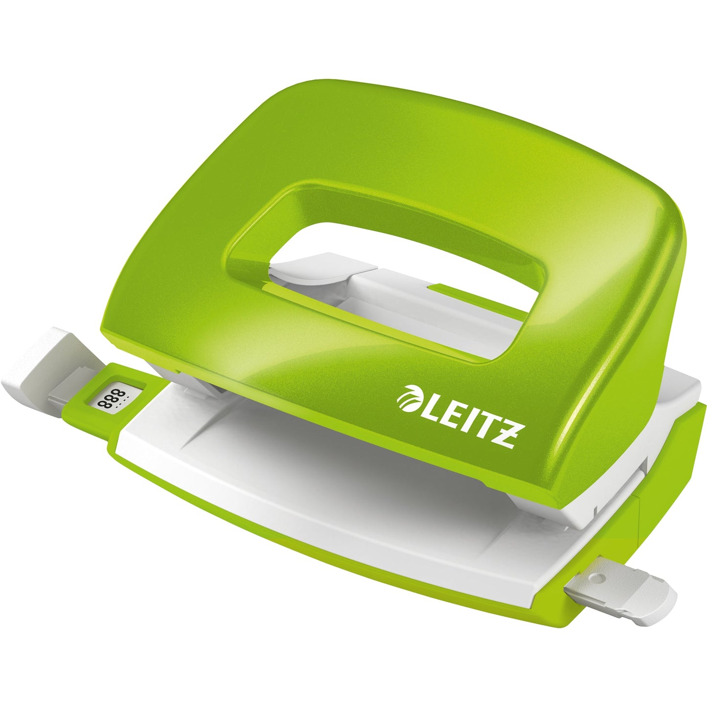 Leitz Locher NeXXt WOW Mini 5060 8cm 10 Bl. (80 g/m²) mit Anschlagschiene grün