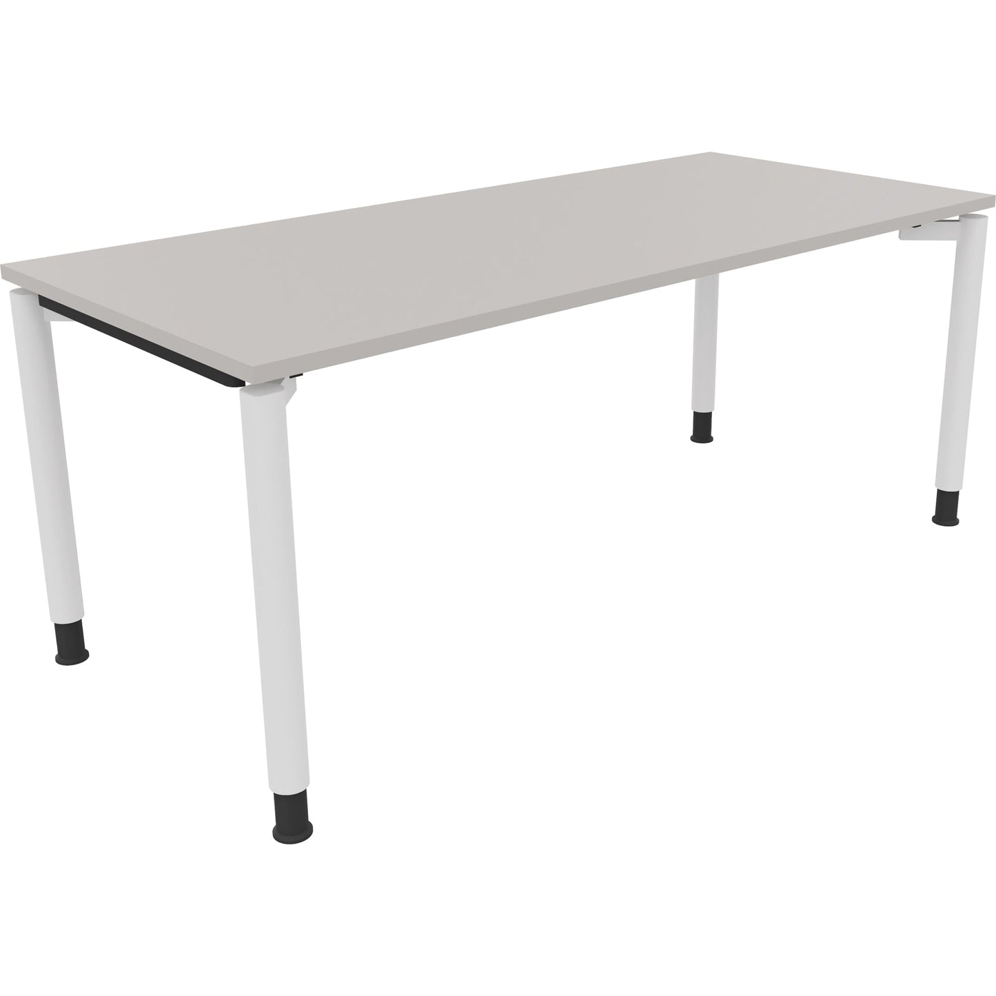 Schreibtisch all in one Maße: 1.800 x 680-820 x 800 mm (B x H x T) Holz lichtgrau