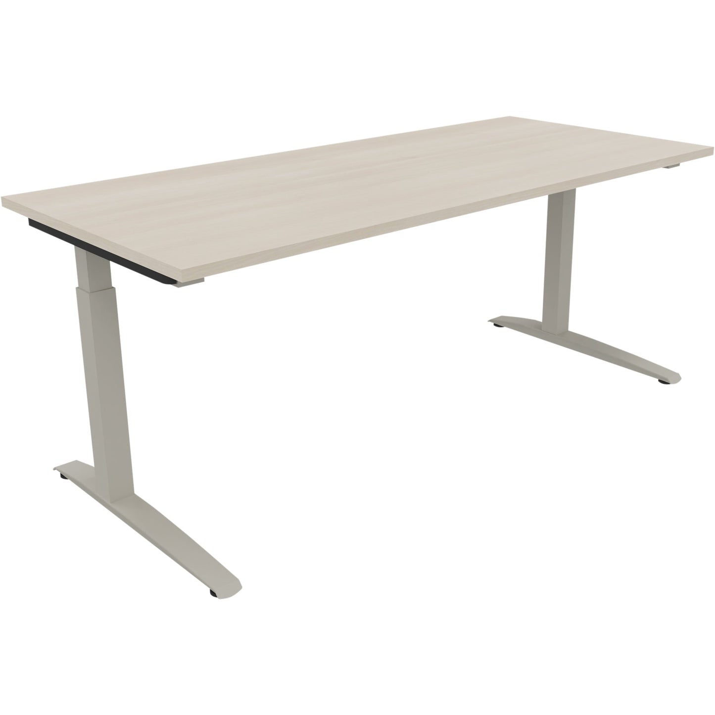 Schreibtisch all in one Maße: 1.800 x 650-850 x 800 mm (B x H x T) Holz akazie hell