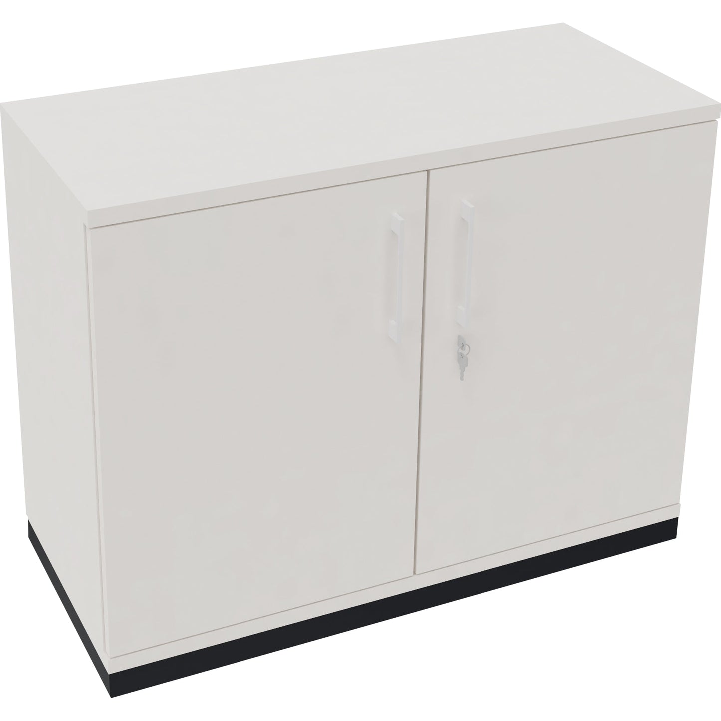 Flügeltürenschrank endless 1.000 x 781 x 442 mm (B x H x T) 1 Fachboden Holz Farbe: diamant weiß anthrazit metallic