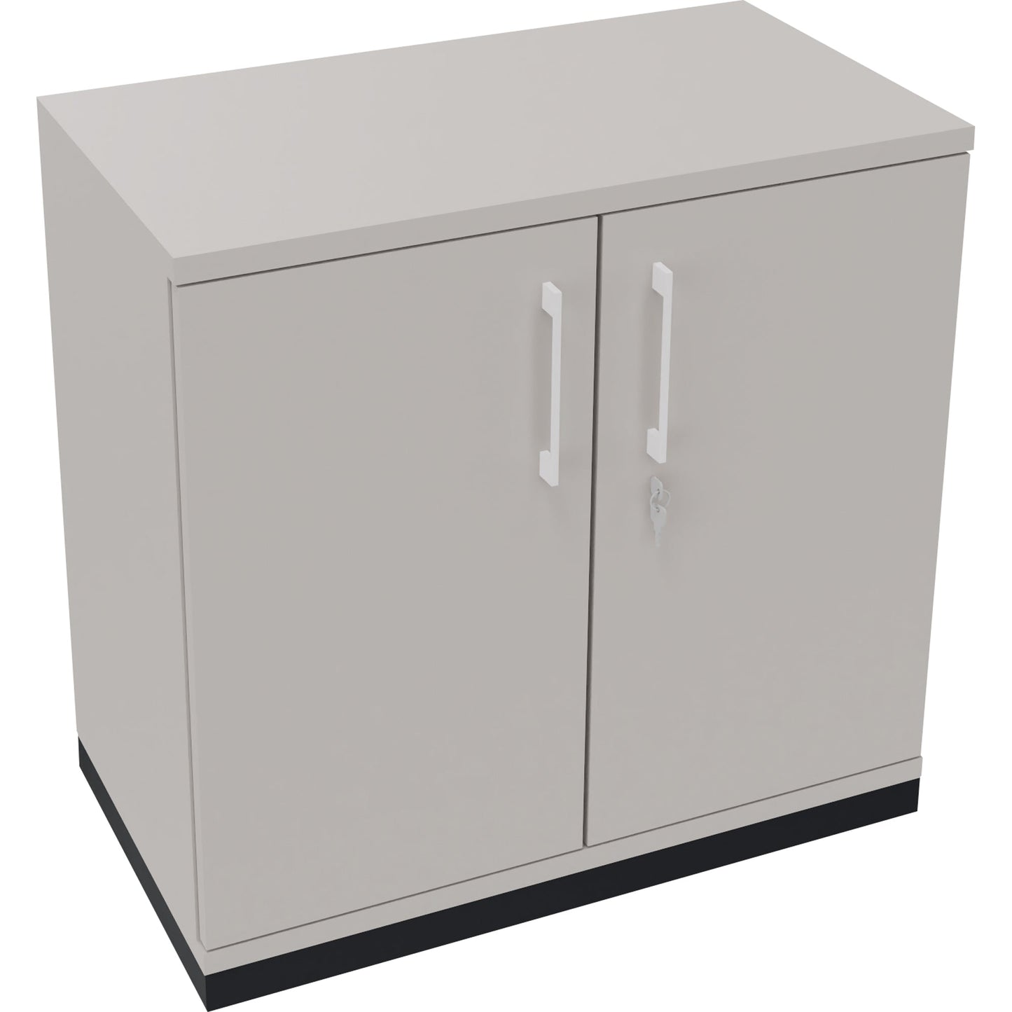 Flügeltürenschrank endless 800 x 781 x 442 mm (B x H x T) 1 Fachboden Holz Farbe: lichtgrau anthrazit metallic