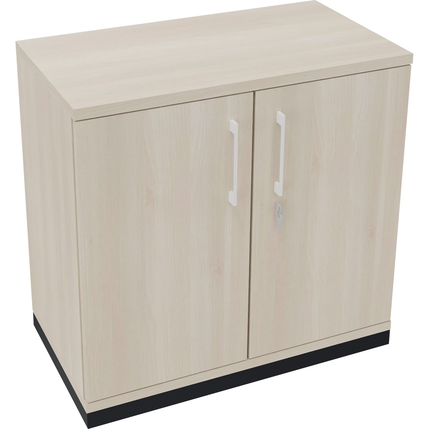 Flügeltürenschrank endless 800 x 781 x 442 mm (B x H x T) 1 Fachboden Holz Farbe: akazie hell anthrazit metallic
