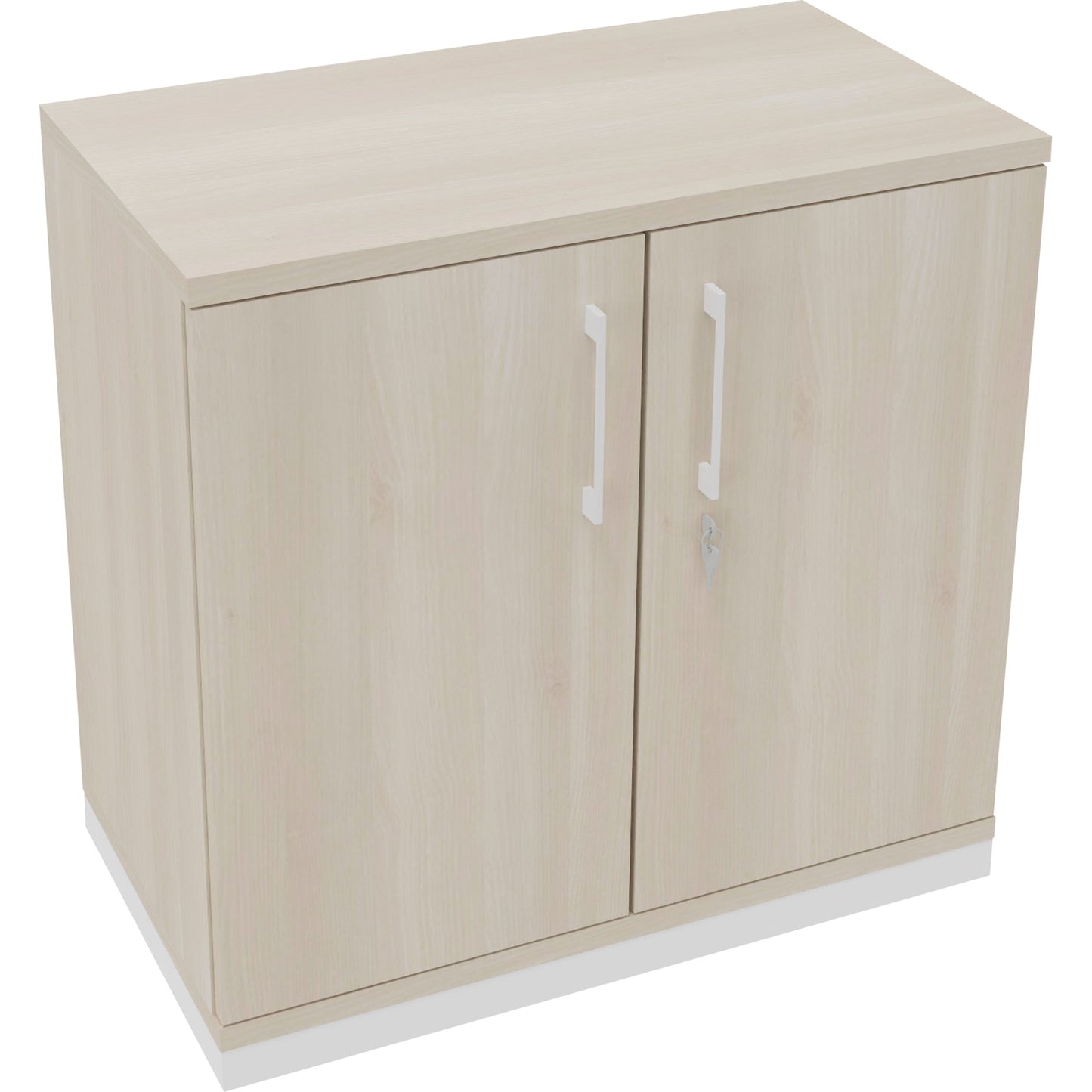 Flügeltürenschrank endless 800 x 781 x 442 mm (B x H x T) 1 Fachboden Holz Farbe: akazie hell verkehrsweiß