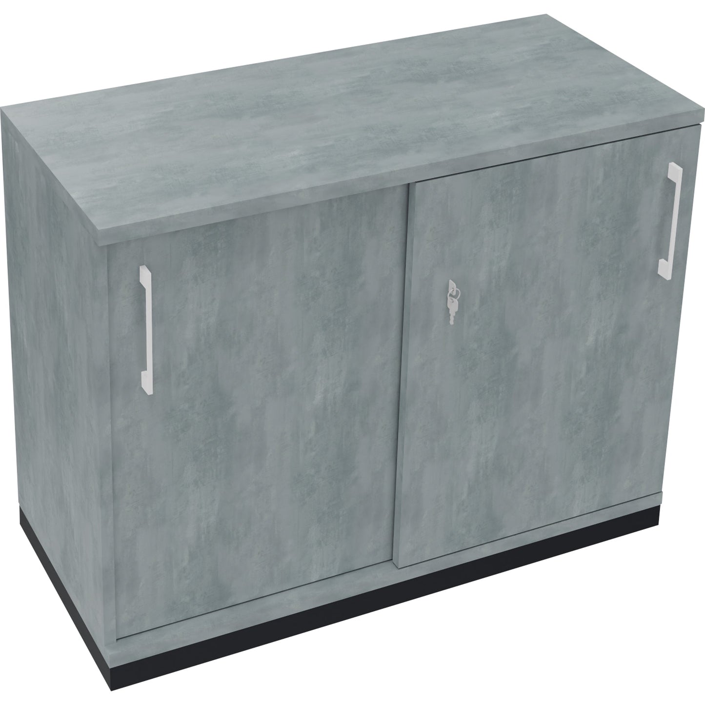 Schiebetürenschrank endless 1.000 x 781 x 442 mm (B x H x T) 1 Fachboden Holz beton hell