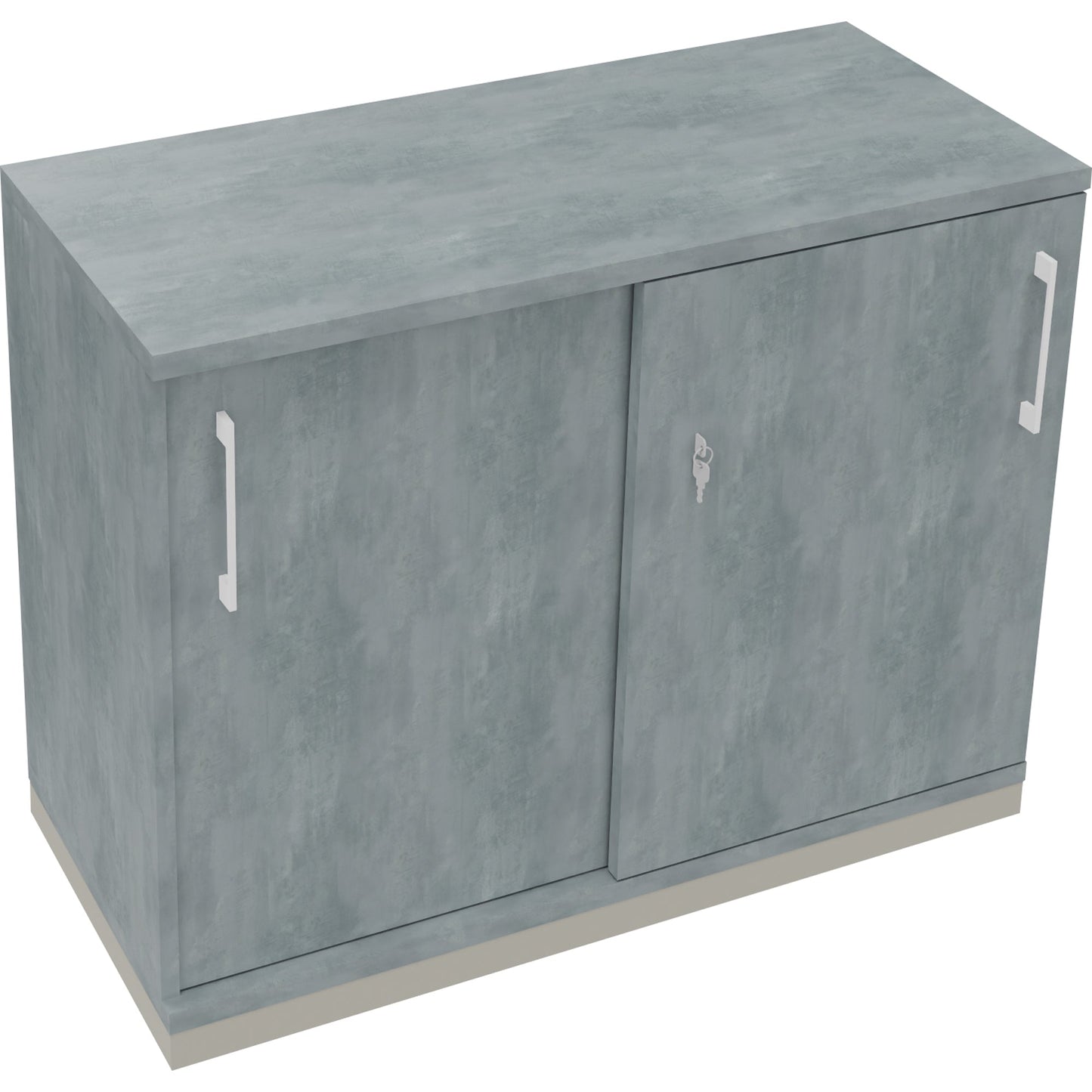 Schiebetürenschrank endless 1.000 x 781 x 442 mm (B x H x T) 1 Fachboden Holz beton hell