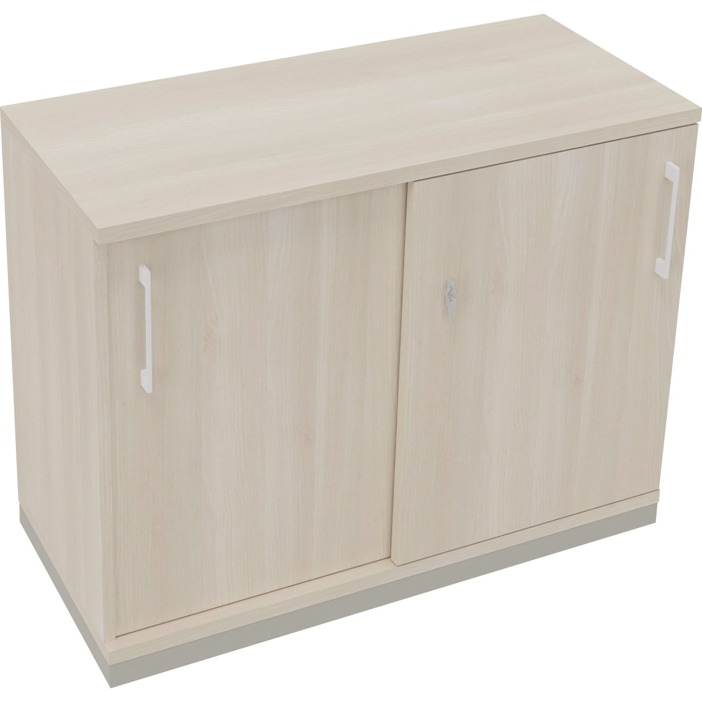 Schiebetürenschrank endless 1.000 x 781 x 442 mm (B x H x T) 1 Fachboden Holz akazie hell
