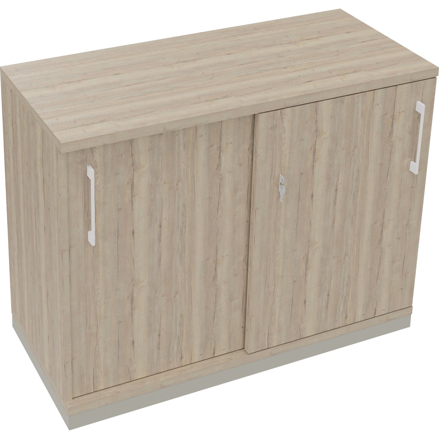 Schiebetürenschrank endless 1.000 x 781 x 442 mm (B x H x T) 1 Fachboden Holz eiche natur