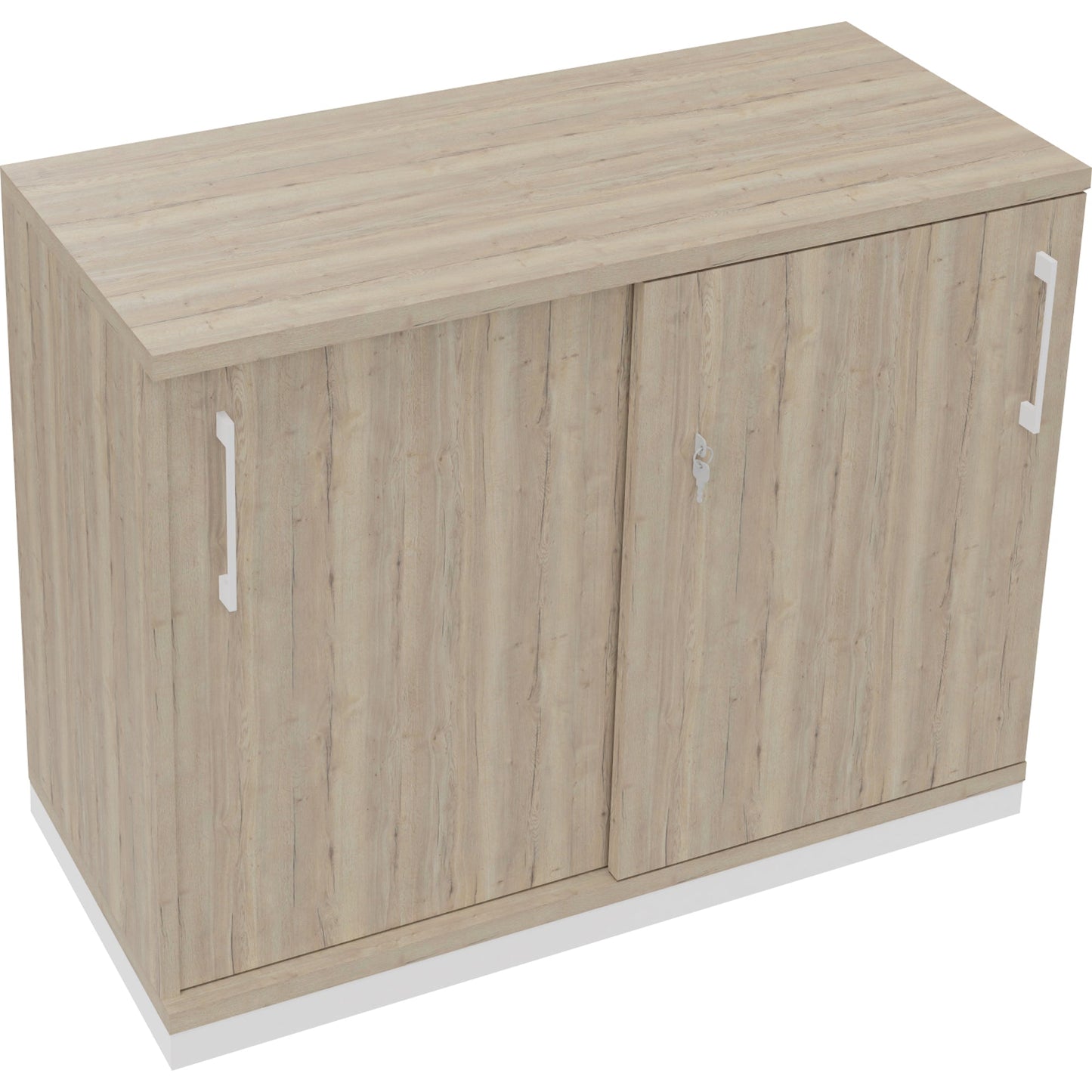 Schiebetürenschrank endless 1.000 x 781 x 442 mm (B x H x T) 1 Fachboden Holz eiche natur