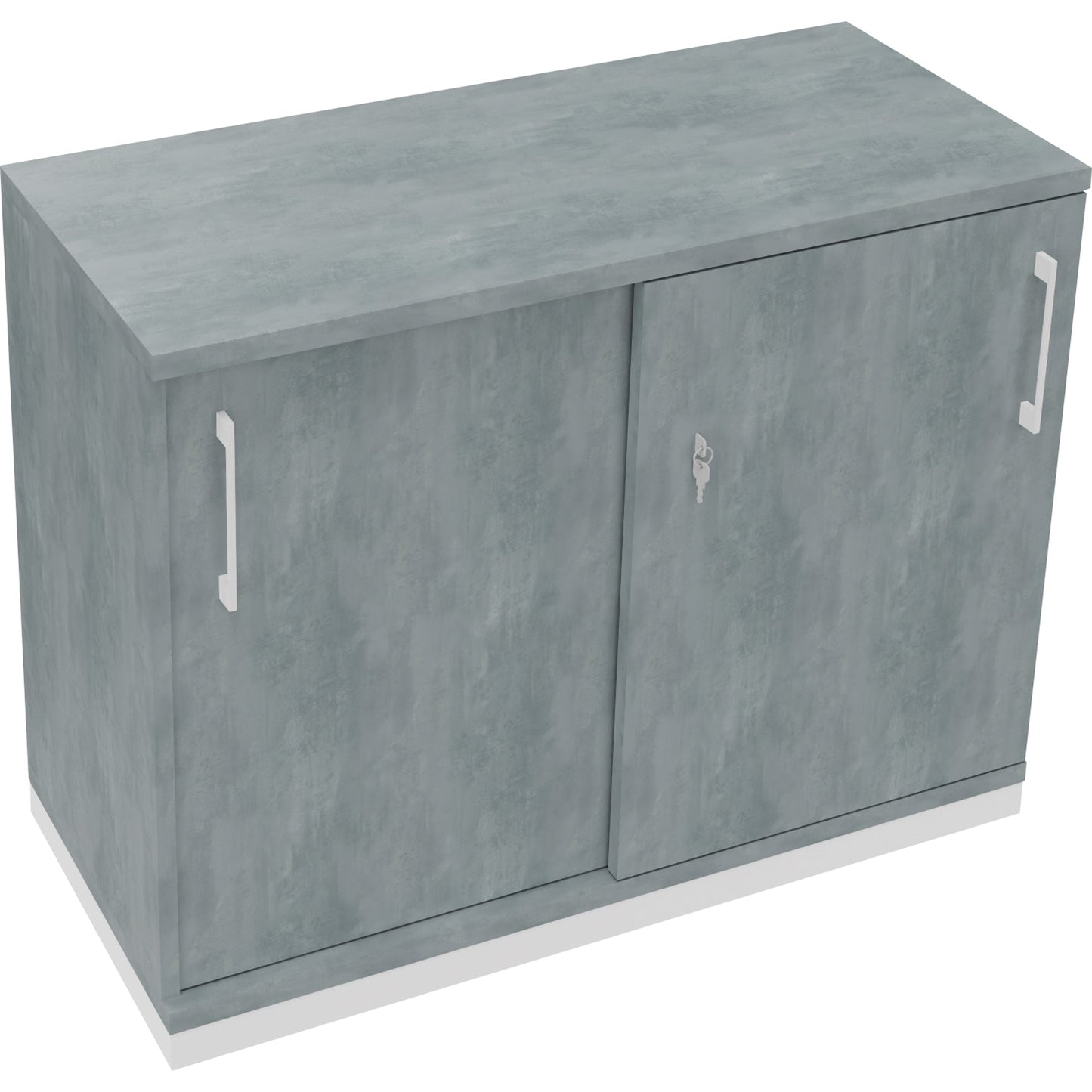 Schiebetürenschrank endless 1.000 x 781 x 442 mm (B x H x T) 1 Fachboden Holz beton hell