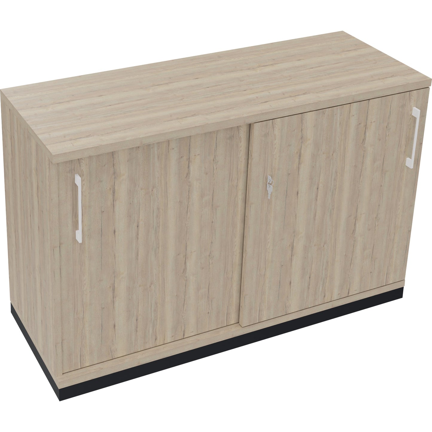 Schiebetürenschrank endless 1.200 x 781 x 442 mm (B x H x T) 2 Fachböden Holz eiche natur